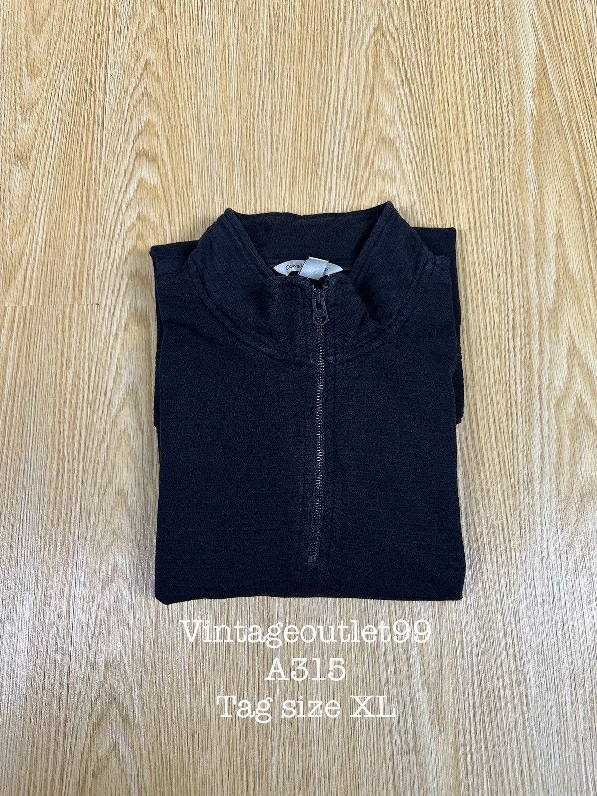 Calvin Klein Calvin Klein Half Zipper Long Sleeve Knit A315 Size US L / EU 52-54 / 3 - 11 Thumbnail