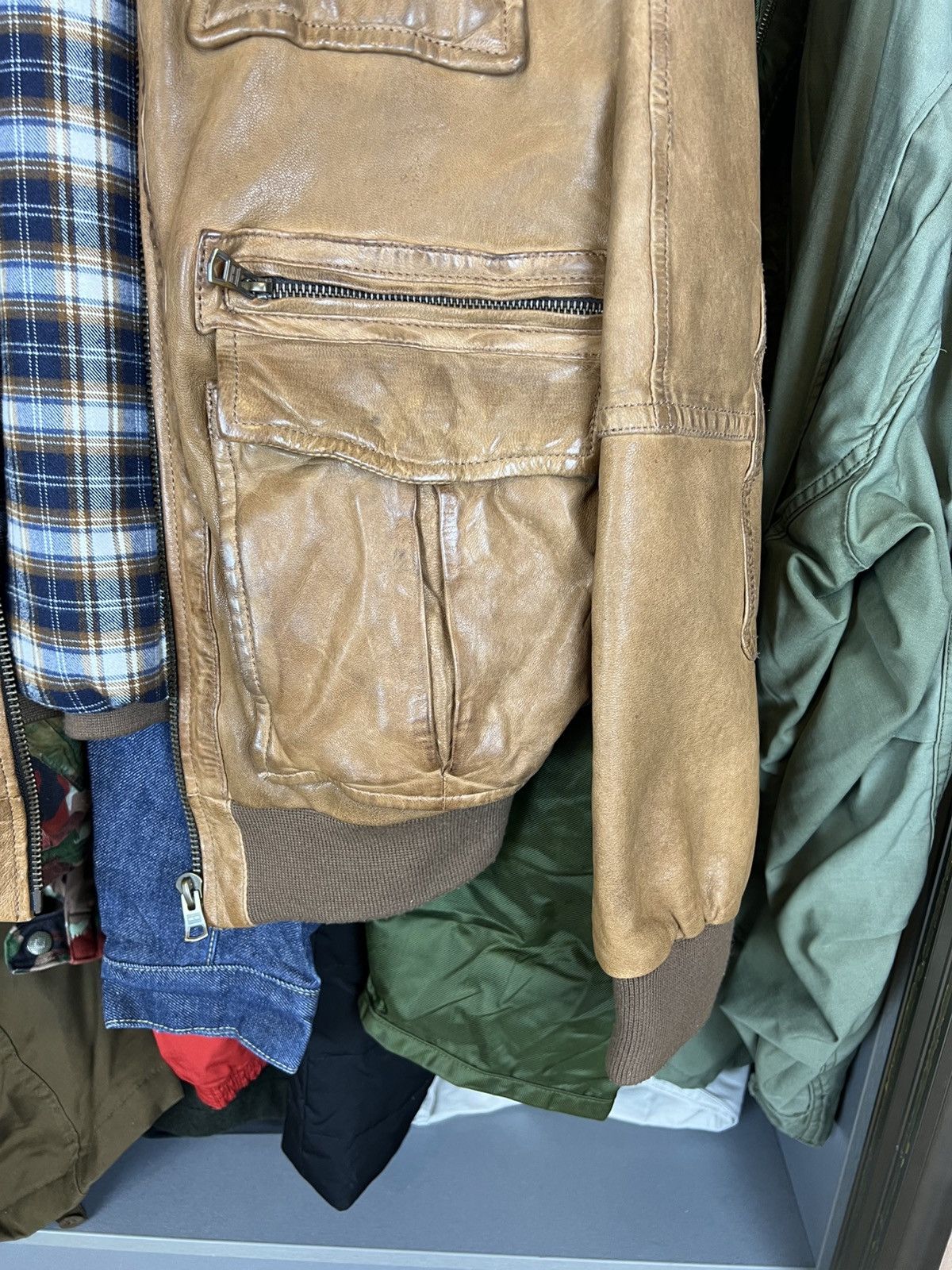 Tommy Hilfiger Vintage Tommy Hilfiger leather jacket brown moto Size US M / EU 48-50 / 2 - 6 Thumbnail