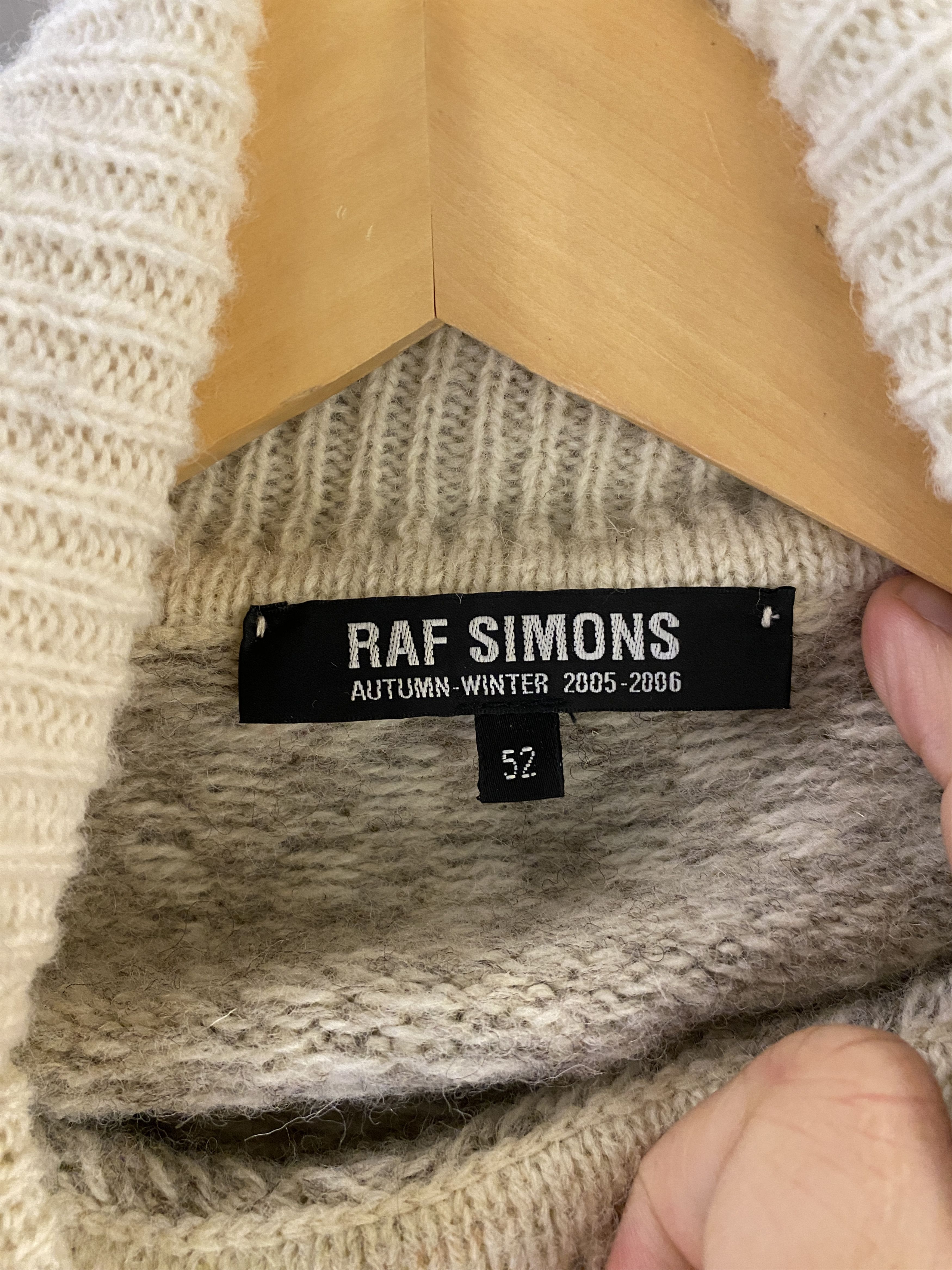 Raf Simons RAF SIMONS 2005-2006 COLLAR KNIT SWEATER Size US L / EU 52-54 / 3 - 7 Thumbnail