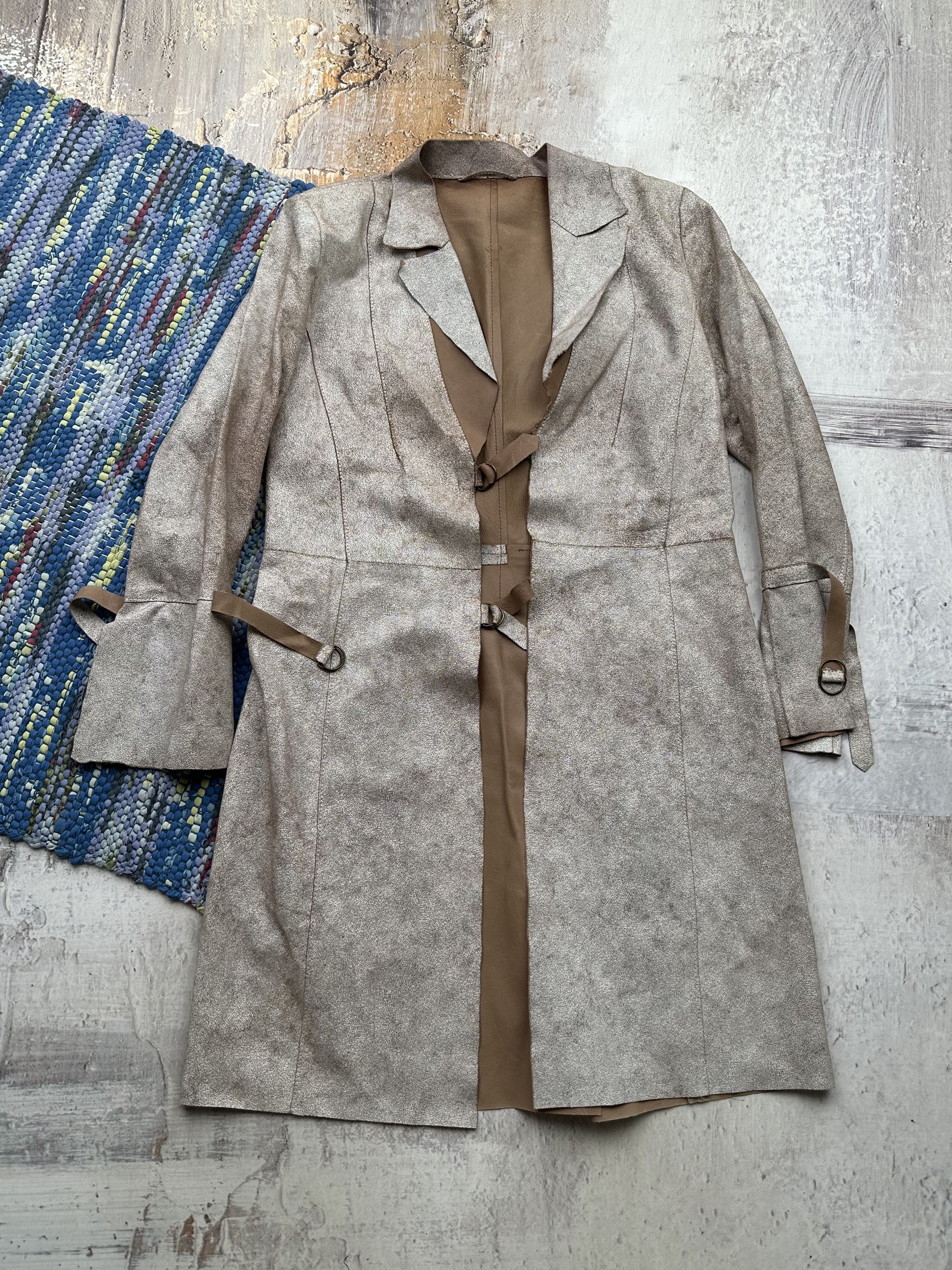 Vintage Vintage Leather Faded Coat A718(107)D15 Size M / US 6-8 / IT 42-44 - 1 Thumbnail
