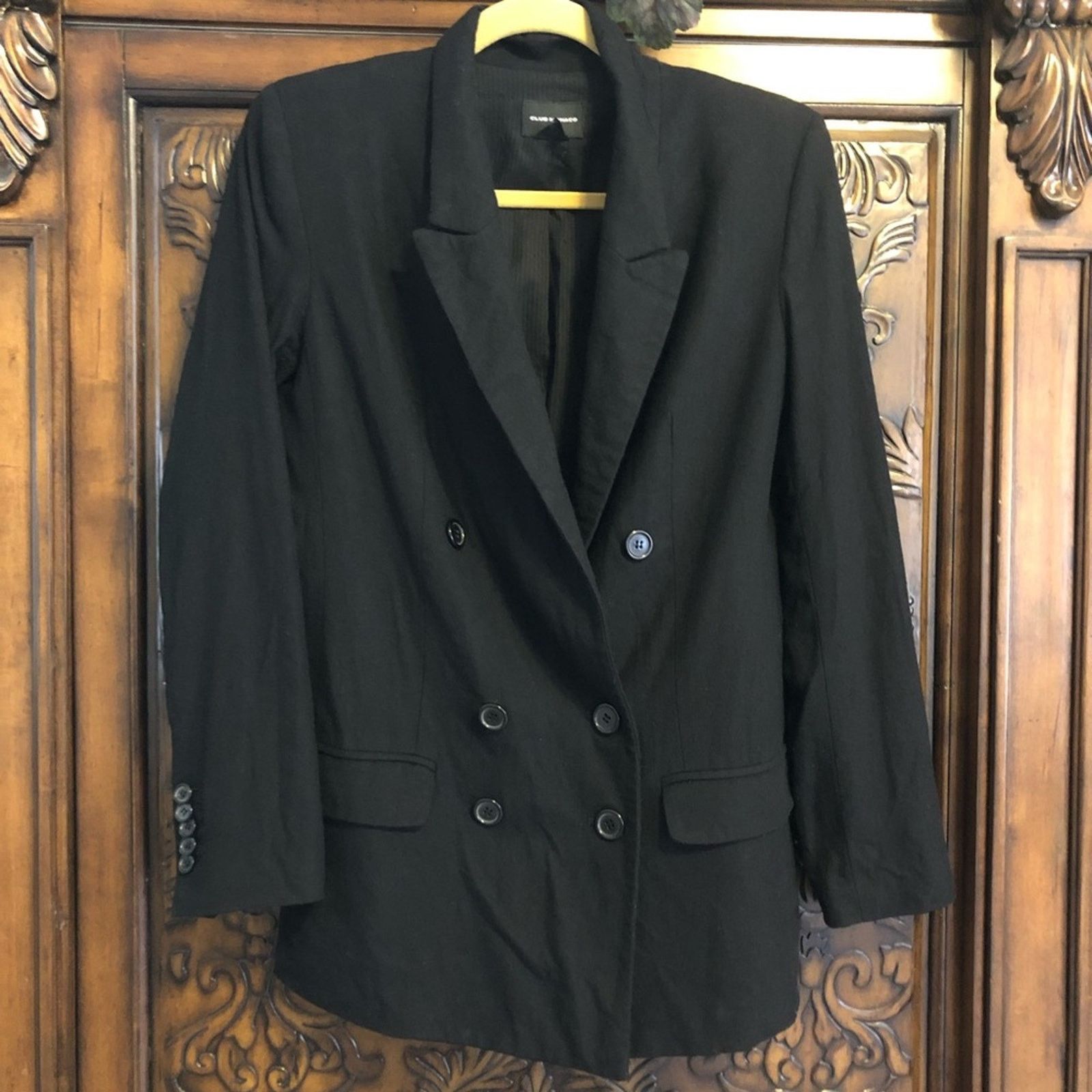 Club Monaco Club Monaco black double breasted blazer suit jacket 0 Size XS / US 0-2 / IT 36-38 - 1 Thumbnail
