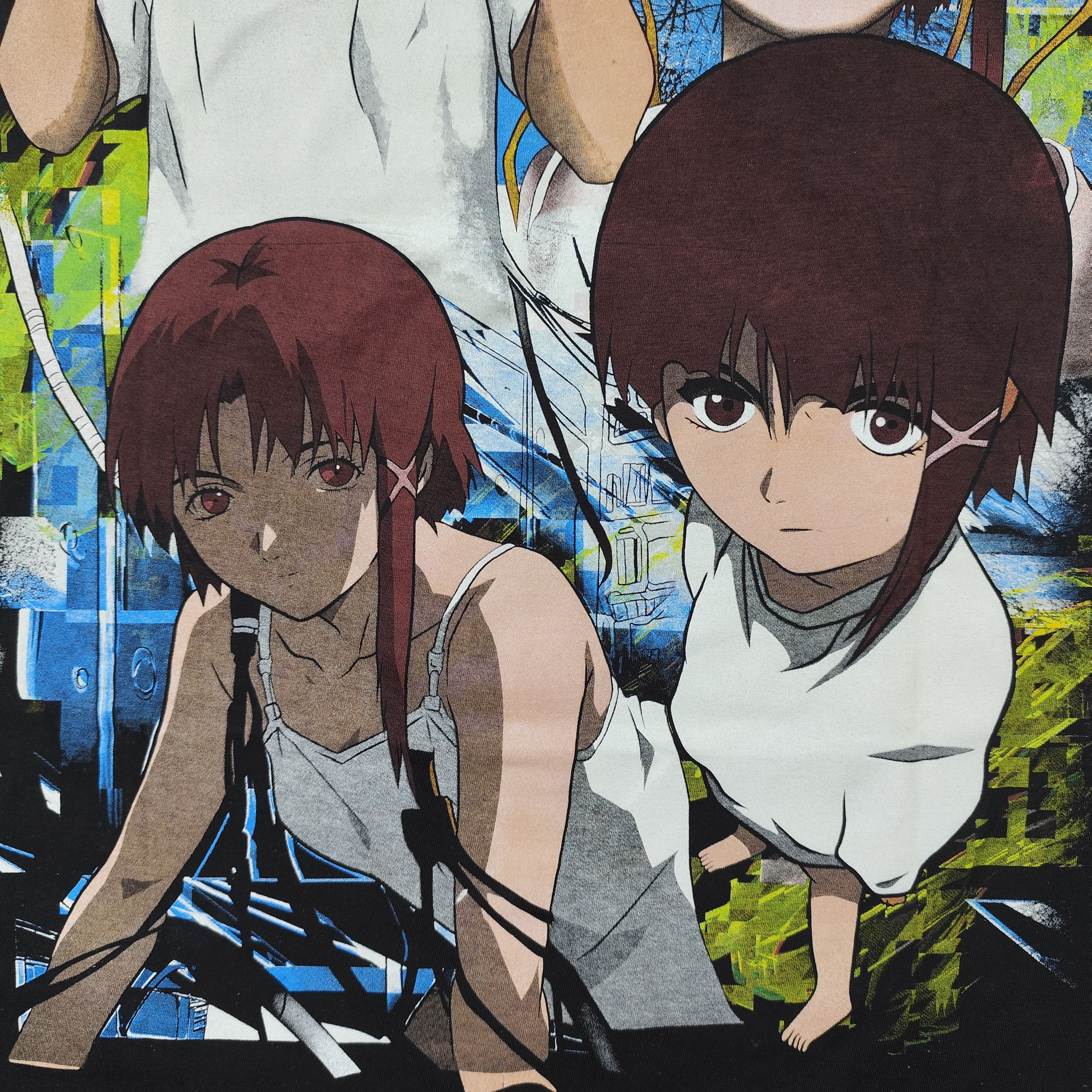 Anime × Vintage Anime Serial Experiment Lain Iwakura Lain Tee Japanese Manga Size US XL / EU 56 / 4 - 7 Thumbnail