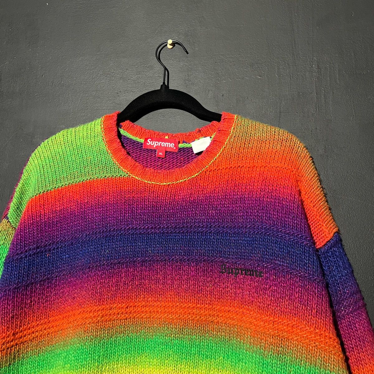 Supreme Colorful Knitted Supreme Sweater sz XL Size US XL / EU 56 / 4 - 2 Thumbnail