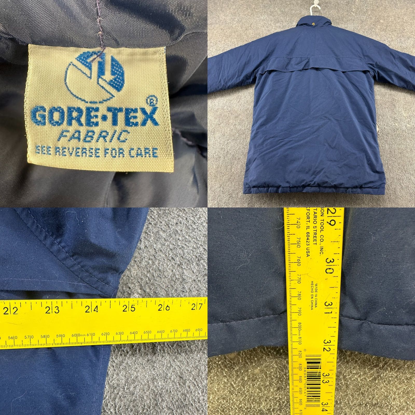 Eddie Bauer VINTAGE Eddie Bauer Jacket Mens L Blue Puffer Down Goretex 90s Weatherproof Zip Snap Quilted Canvas Windproof Exterior Size US L / EU 52-54 / 3 - 8 Thumbnail