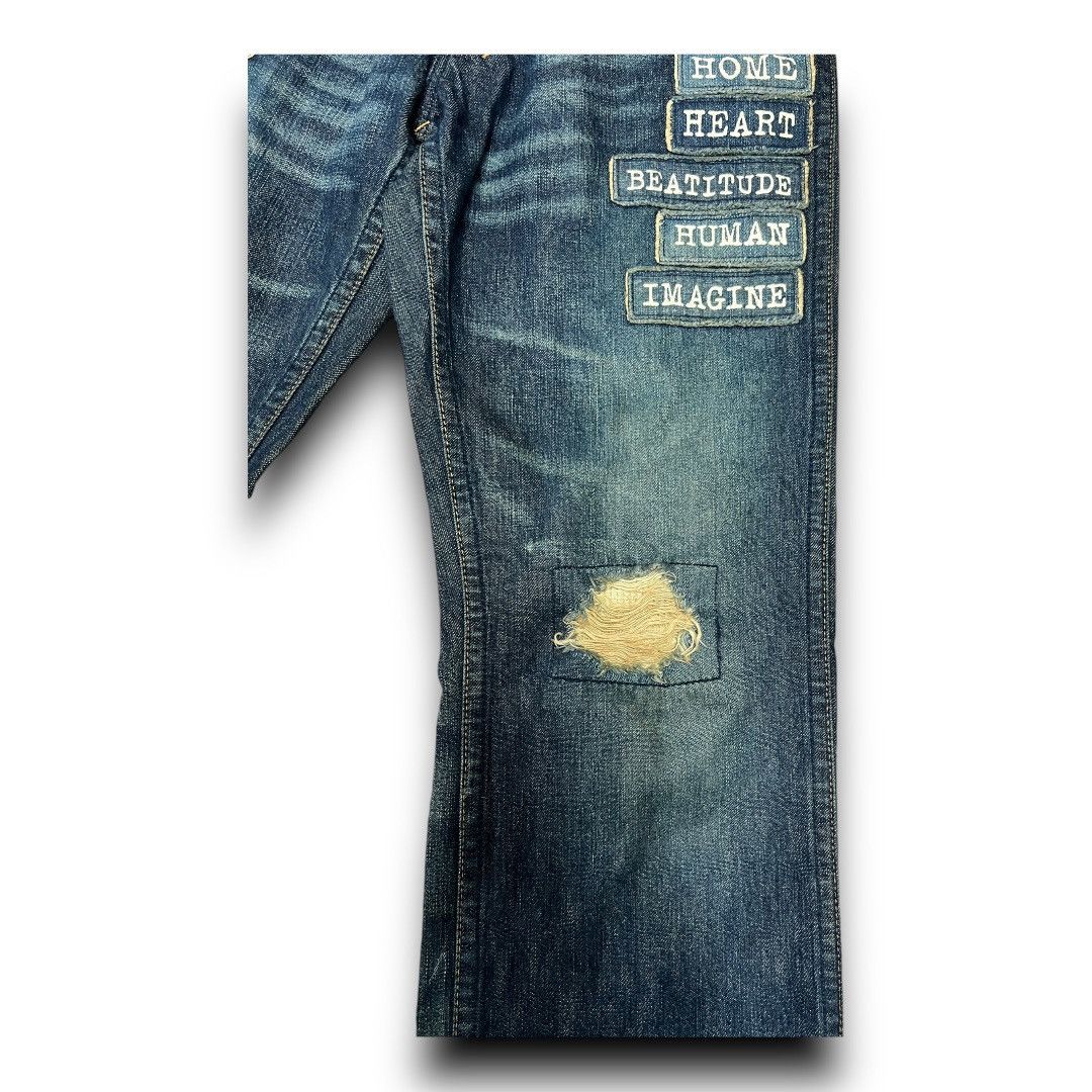 Japanese Brand × Number (N)ine NUMBER NINE DISTRESSED AND PATCHES JAPANESE BRAND DENIM Size US 31 - 10 Thumbnail