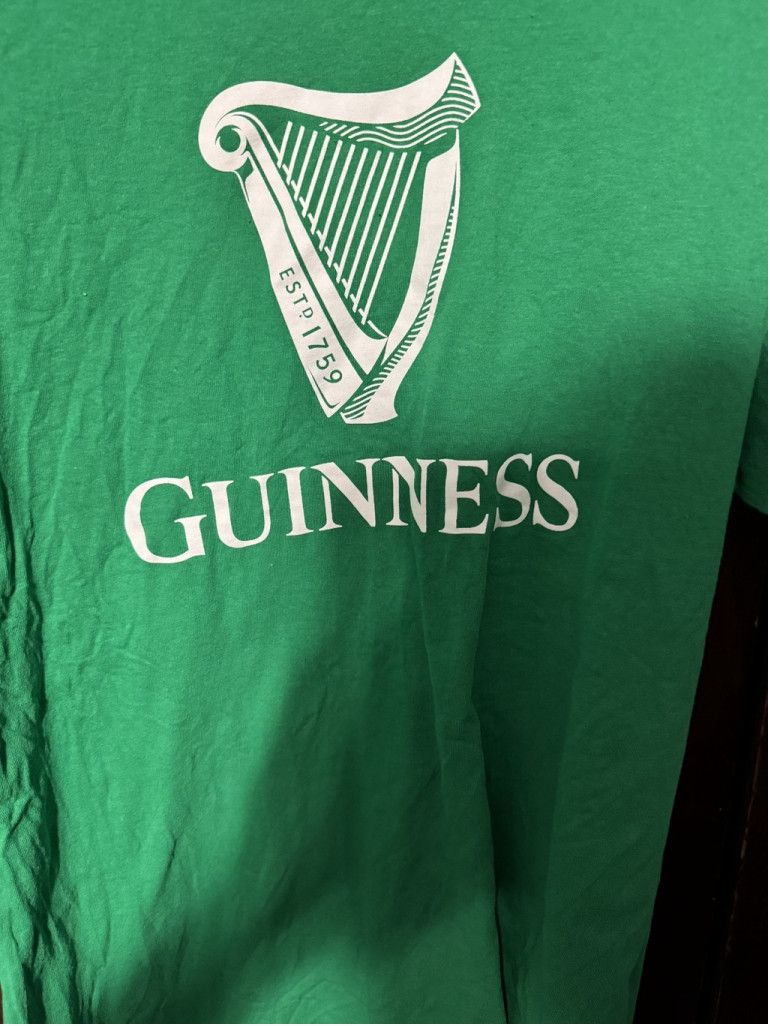 The Unbranded Brand Guinness Beer Green Logo Tee Shirt Men Sz L Size US L / EU 52-54 / 3 - 3 Thumbnail