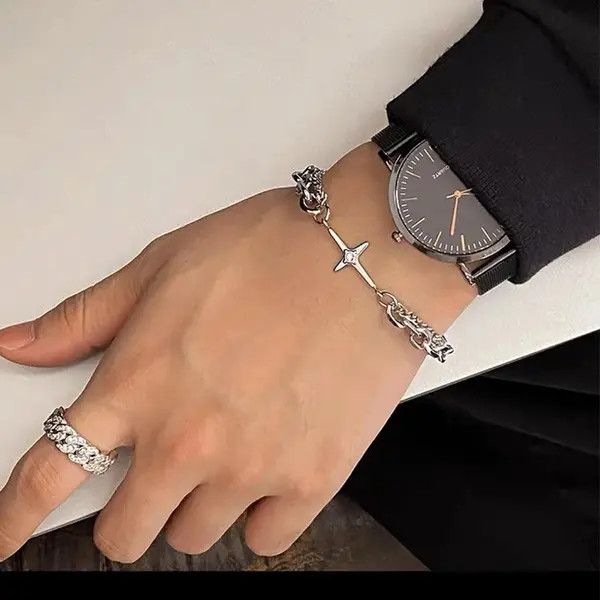Jewelry Hirose x Maki Vintage Star Bracelet Punk Multilayer Size ONE SIZE - 2 Thumbnail