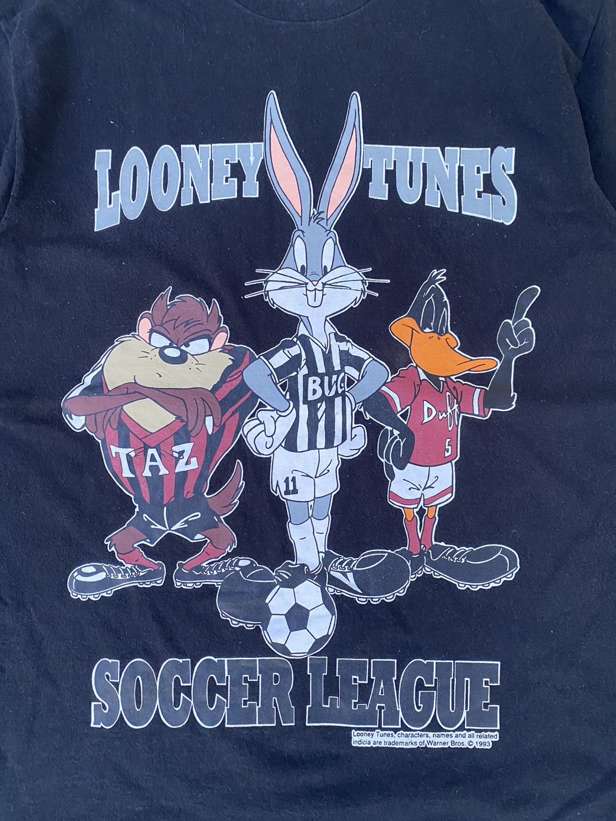Vintage Vintage 90’s Looney Tunes Soccer League Tees Size US L / EU 52-54 / 3 - 2 Thumbnail
