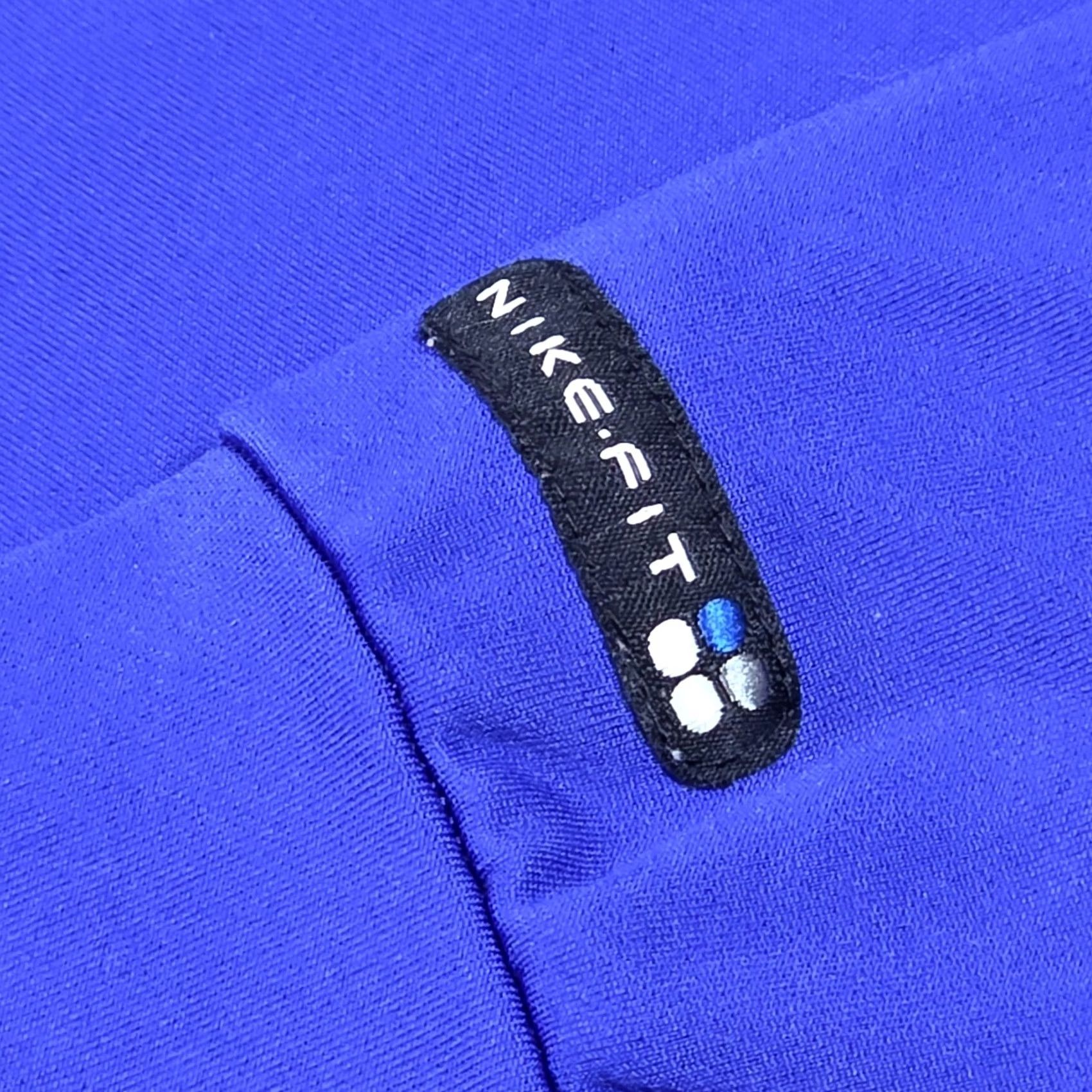 Nike VINTAGE Nike T-Shirt Mens XL Mock Neck Training T-Shirt 90s Blue Royal Blue Nike Dri-Fit) Size US XL / EU 56 / 4 - 5 Thumbnail