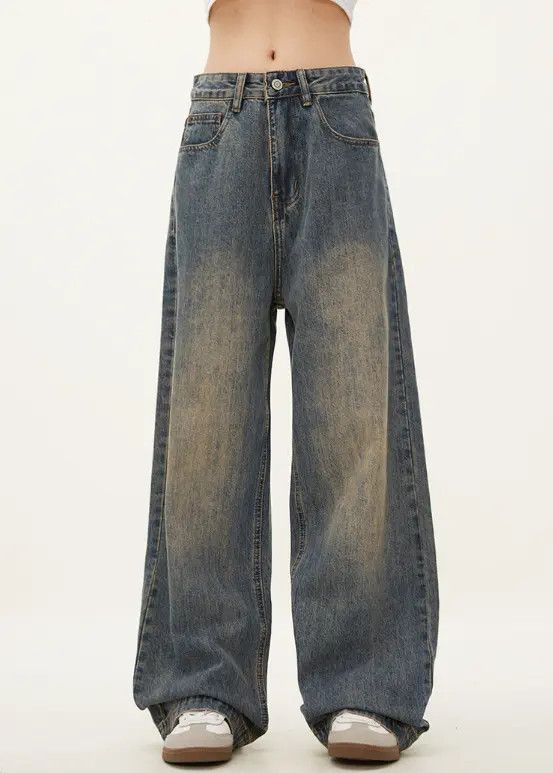 Japanese Brand Han Vintage distressed washed straight cleanfit loose jeans Size US 34 / EU 50 - 4 Thumbnail