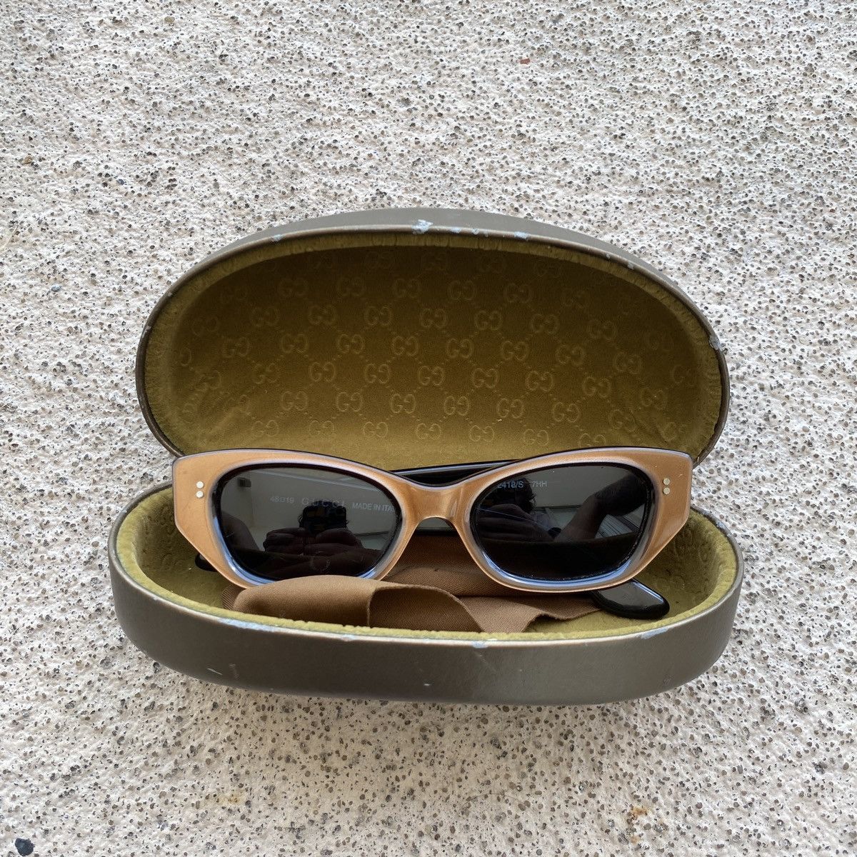 Gucci × Vintage 90s vintage Gucci GG 2418/S Sunglasses RARE logo