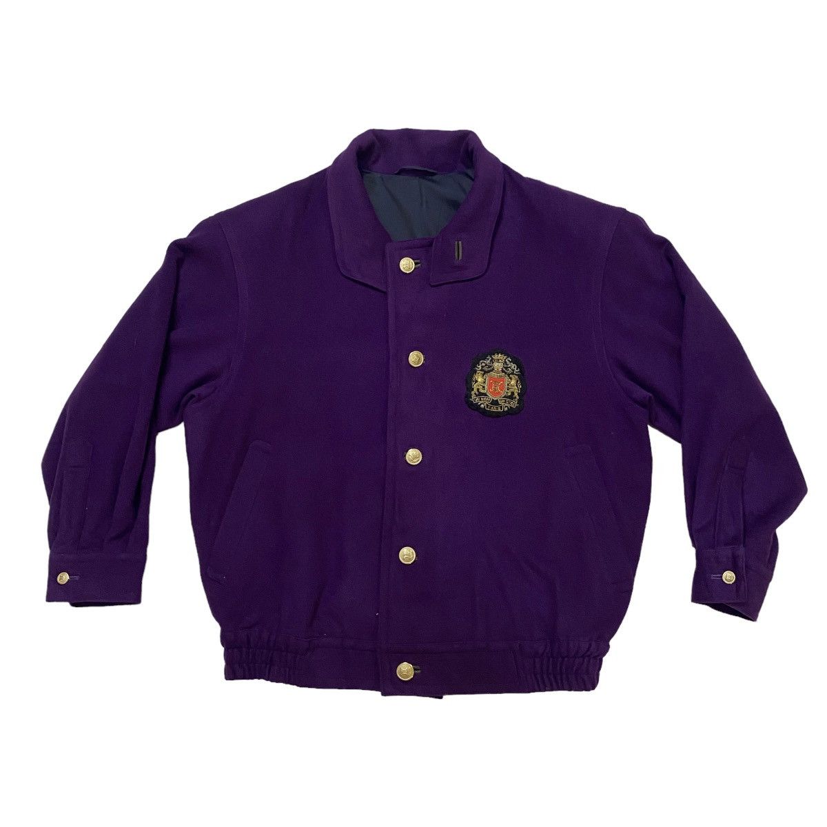 Celine Vintage Celine Paris Wool Button Luxury Jacket 1980s Size US M / EU 48-50 / 2 - 1 Thumbnail