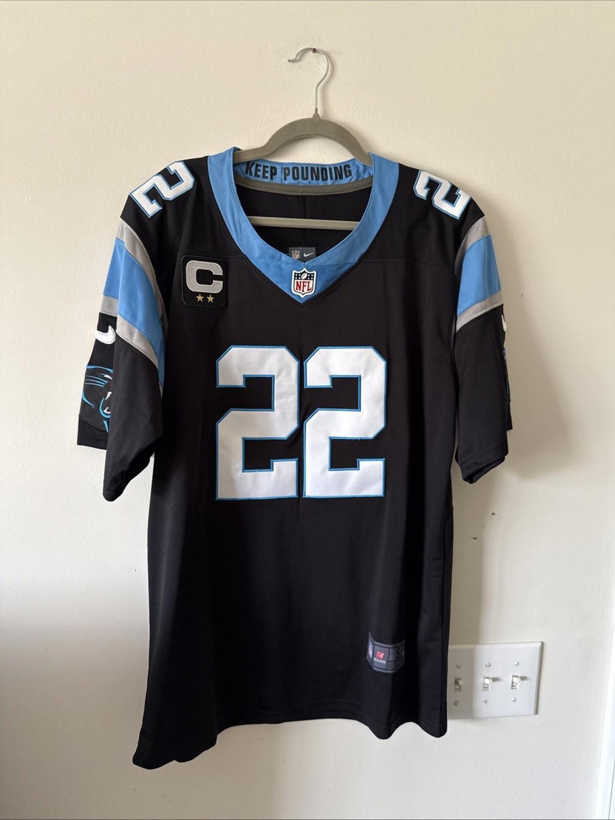 Nike Men’s Nike Panthers Christian McCaffrey #22 Jersey Sz S Size ONE SIZE - 1 Thumbnail