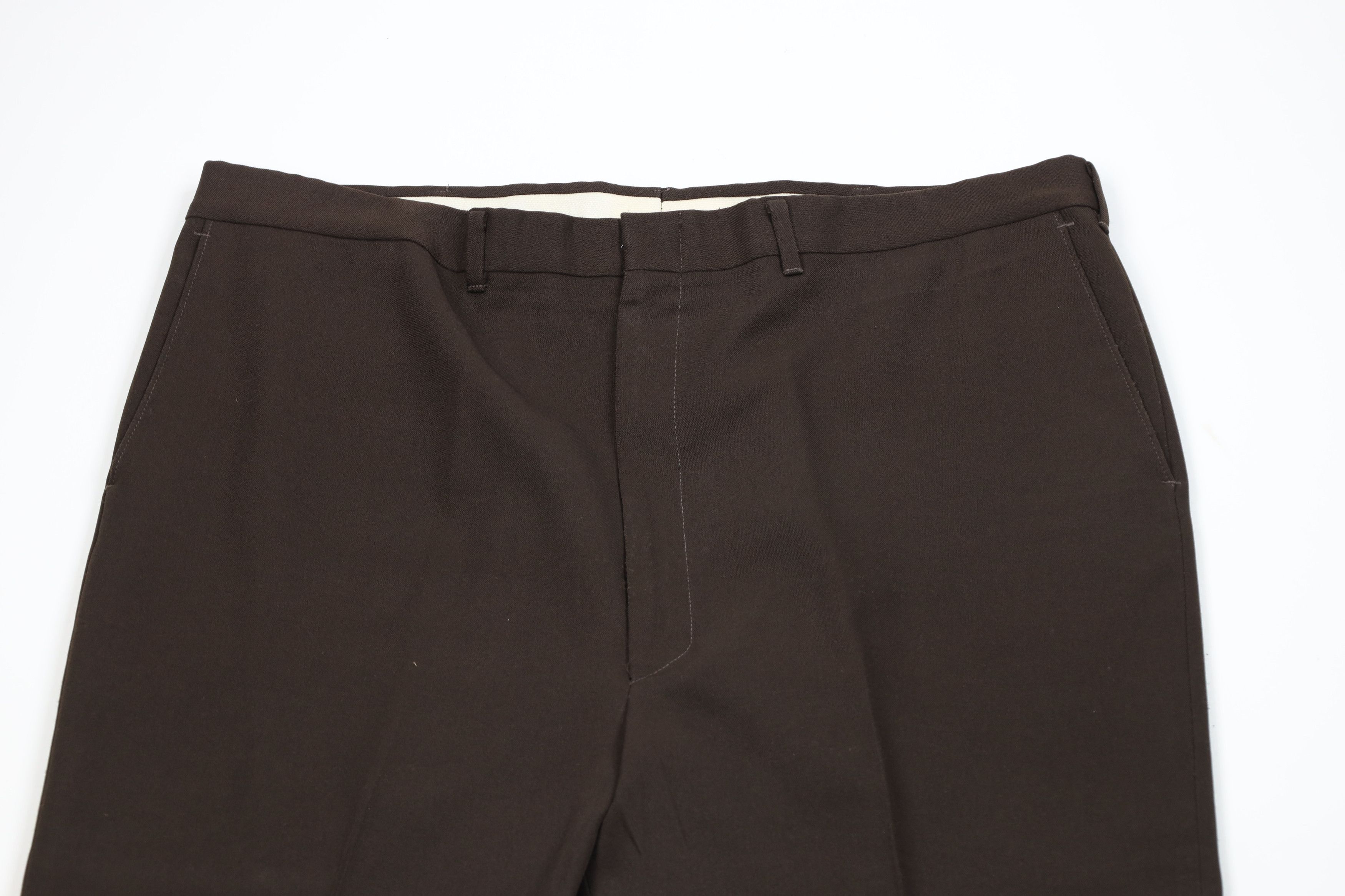 Vintage Vintage 70s Streetwear Flared Wide Leg Chino Pants Brown USA Size US 42 / EU 58 - 2 Thumbnail