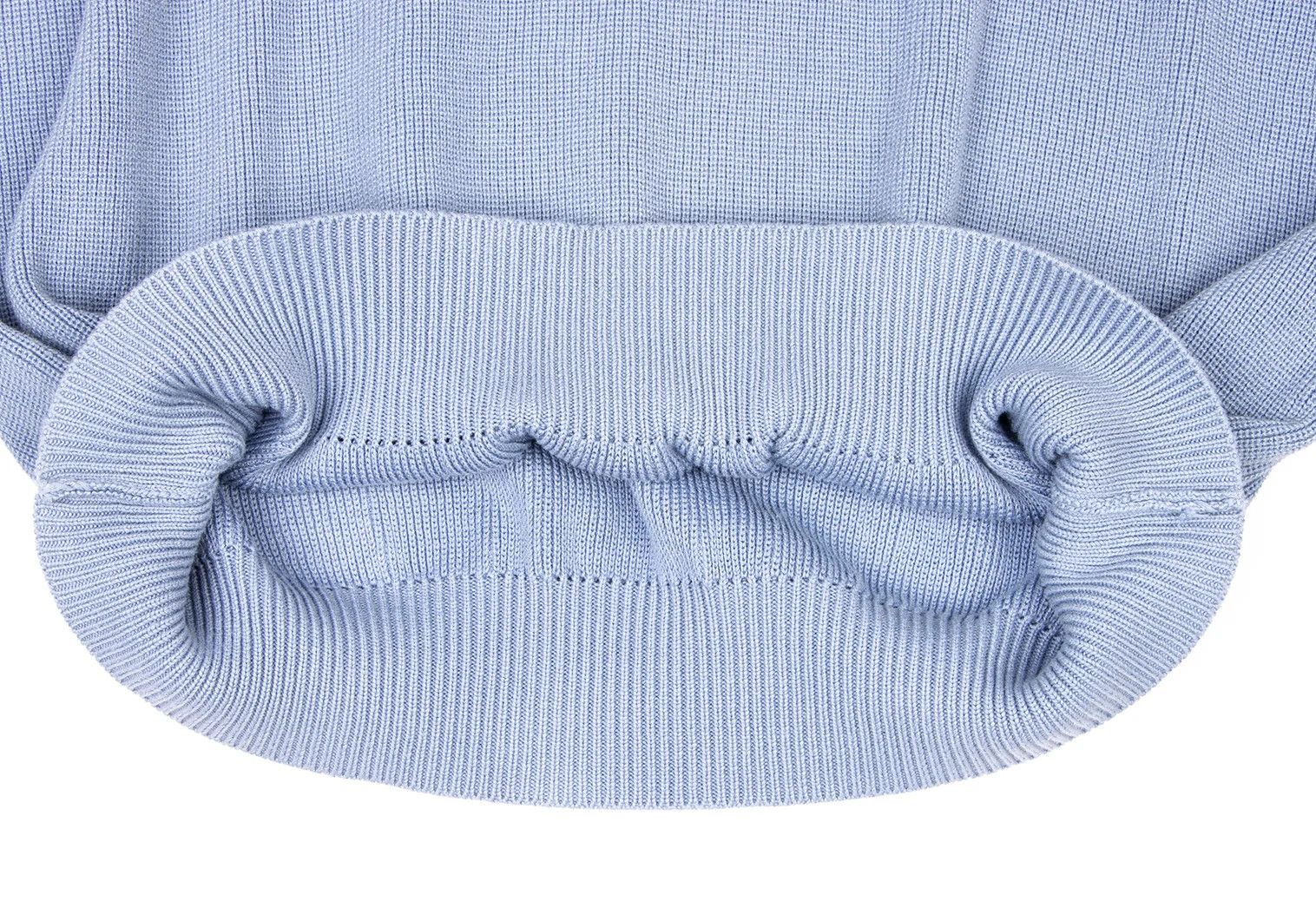 Issey Miyake Off-Shoulder Knit Sweater in Light Blue, Size M Size US M / EU 48-50 / 2 - 10 Thumbnail