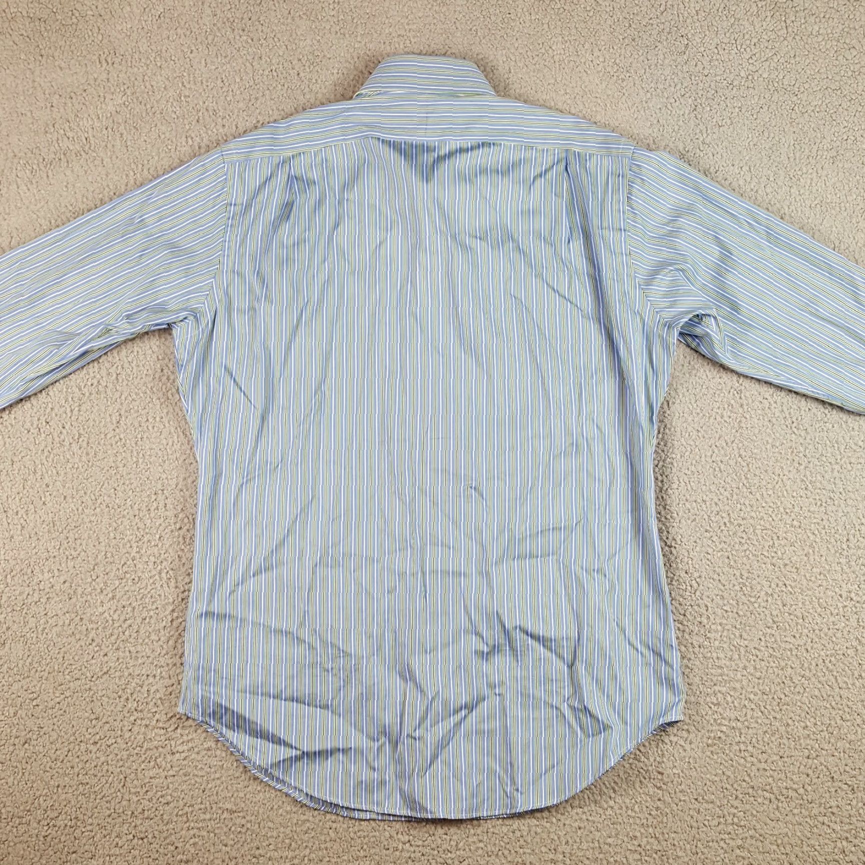 Ralph Lauren VINTAGE Ralph Lauren Preppy Striped Button Down Shirt M Blue Long Sleeve Pony Logo Classic 90s Mens Size US M / EU 48-50 / 2 - 6 Thumbnail