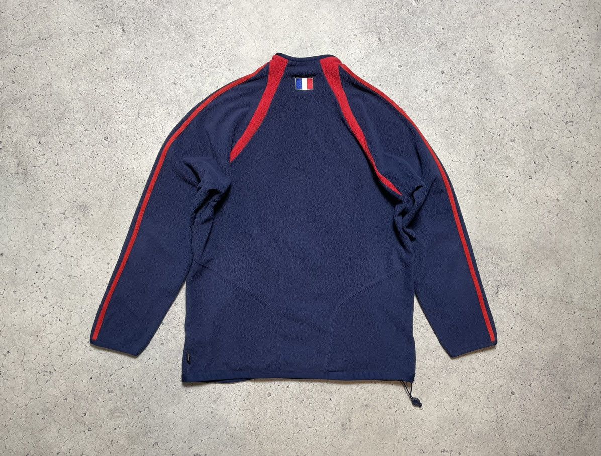 Adidas Vintage Fleece Sweatshirt 1/4 Adidas France National Team Size US M / EU 48-50 / 2 - 2 Thumbnail