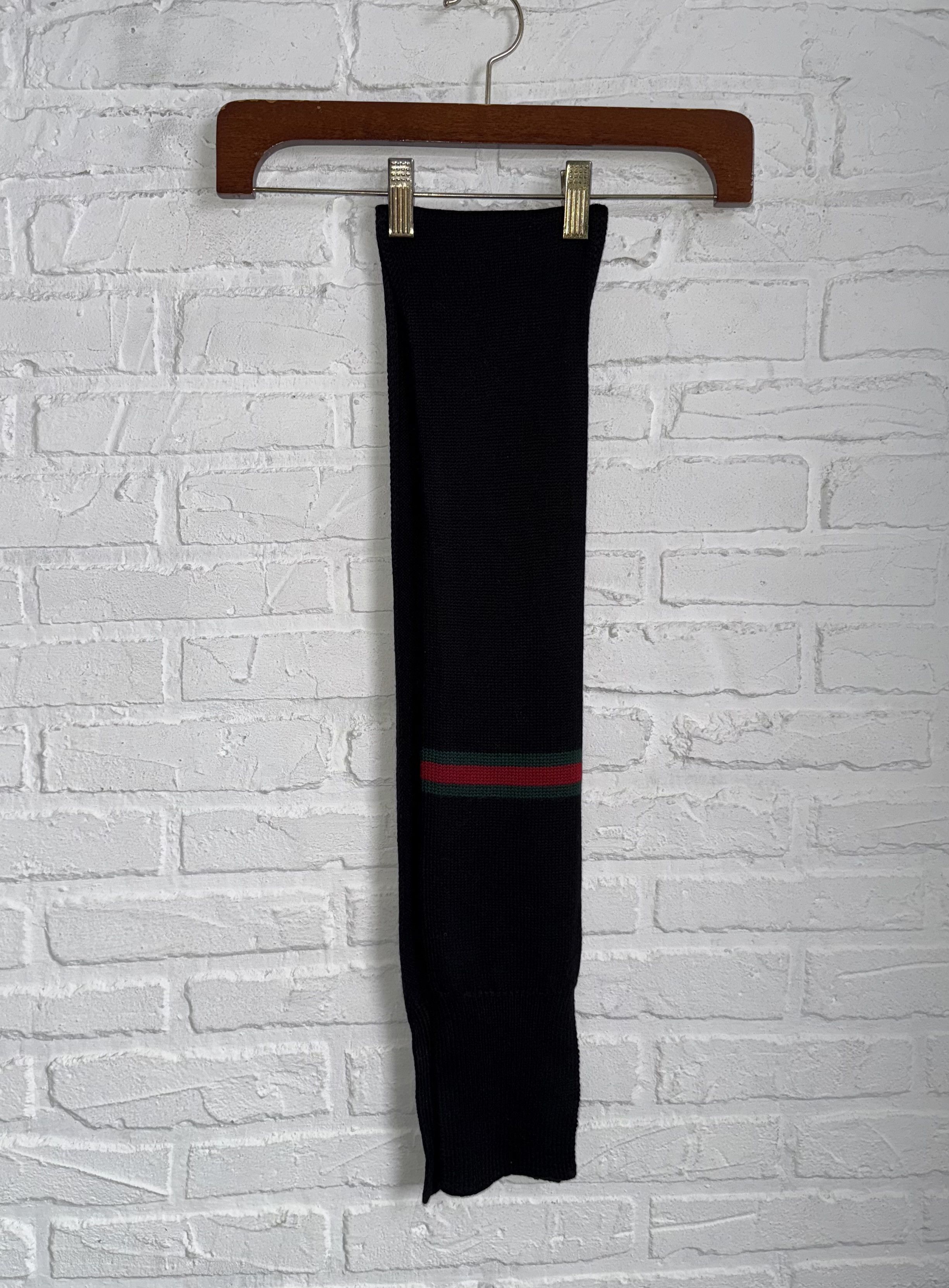 Gucci wool thin scarf web stripe