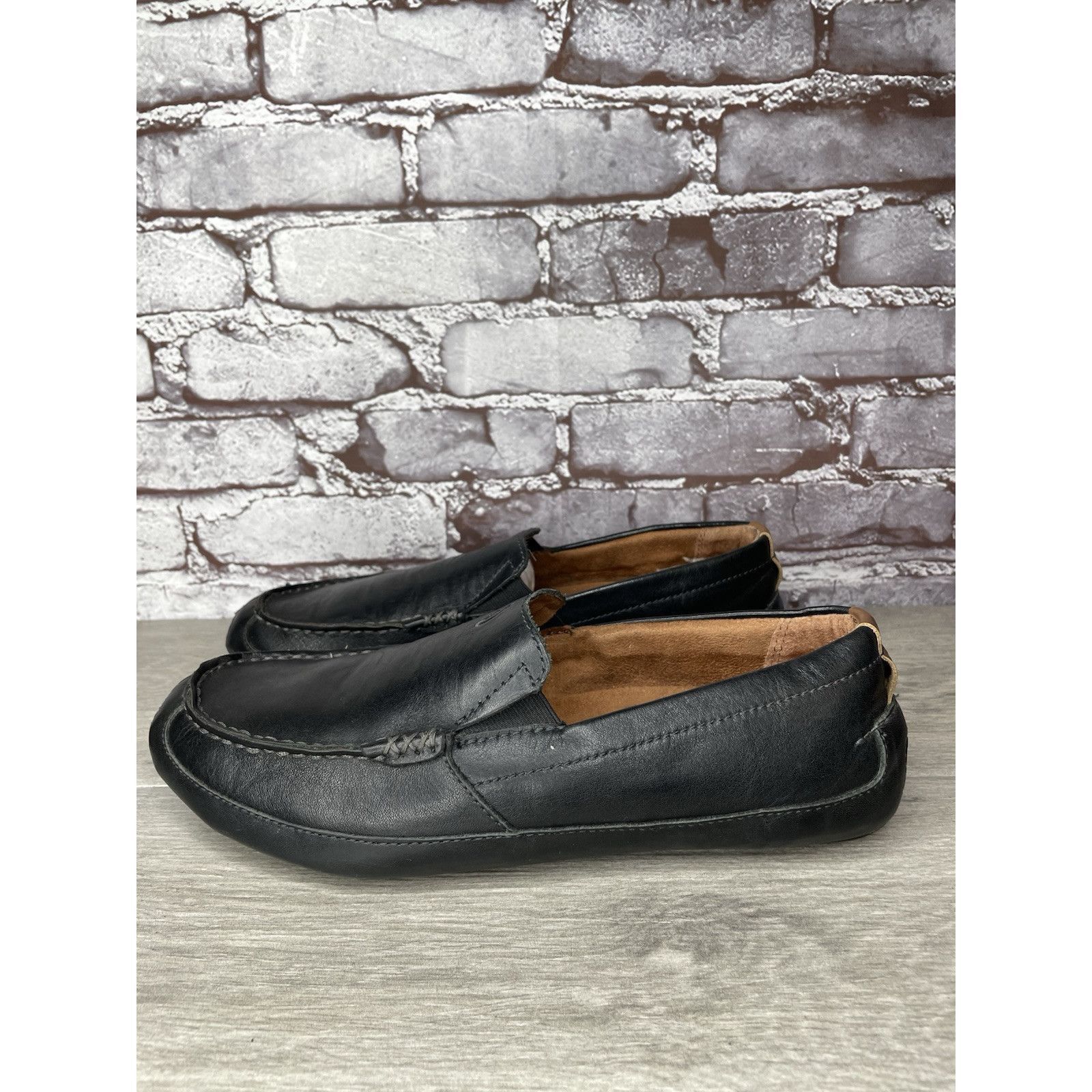 Olukai Olukai Akepa Moc Slip On Loafers Men's size 10.5 Black Leath Size US 10.5 / EU 43-44 - 18 Thumbnail