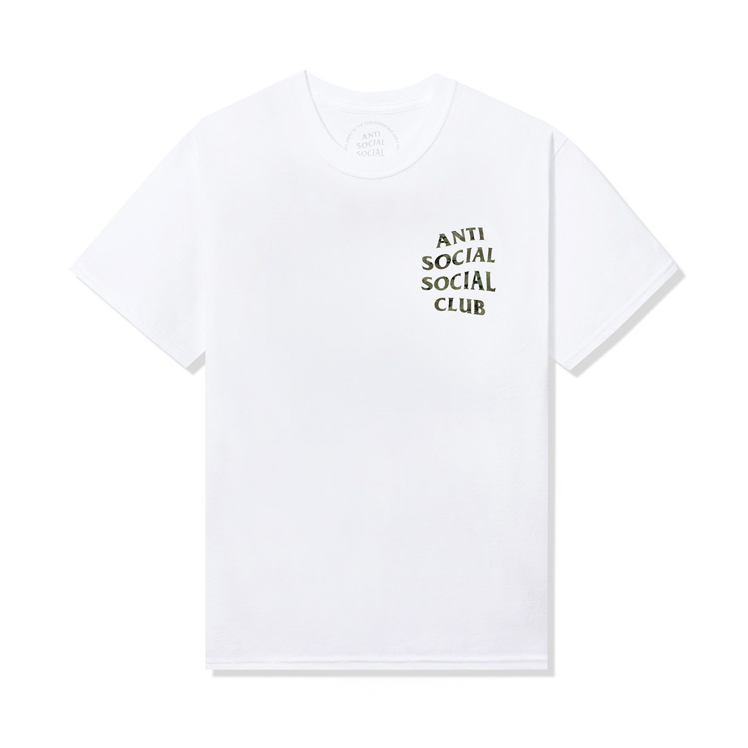 Anti Social Social Club Anti Social Social Club Woody Green Camo White Tee New DS Size US S / EU 44-46 / 1 - 2 Thumbnail