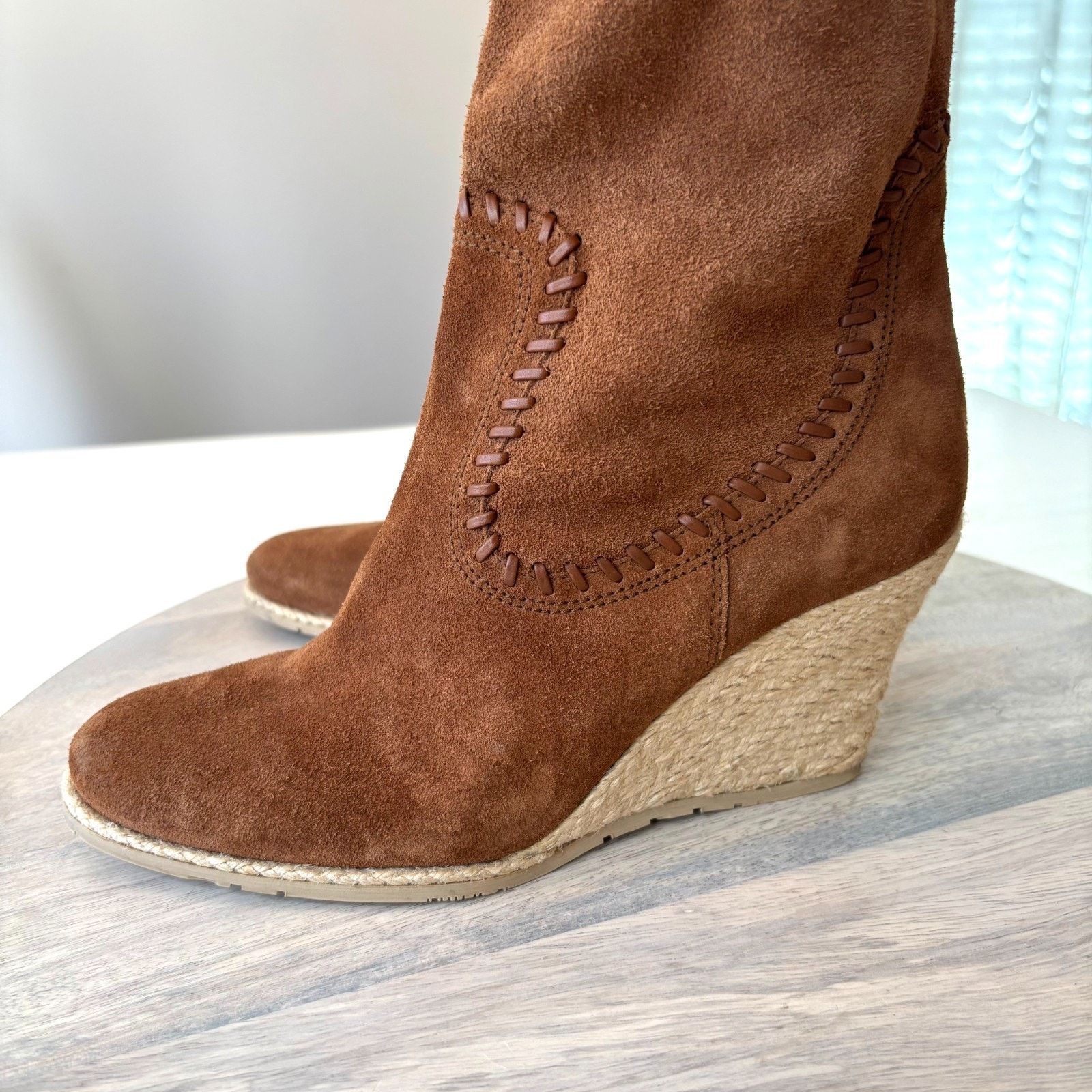 Donald Pliner Donald Pliner Suede Boots Women's Size 6.5 Brown Espadrille Size US 6.5 / IT 36.5 - 3 Thumbnail