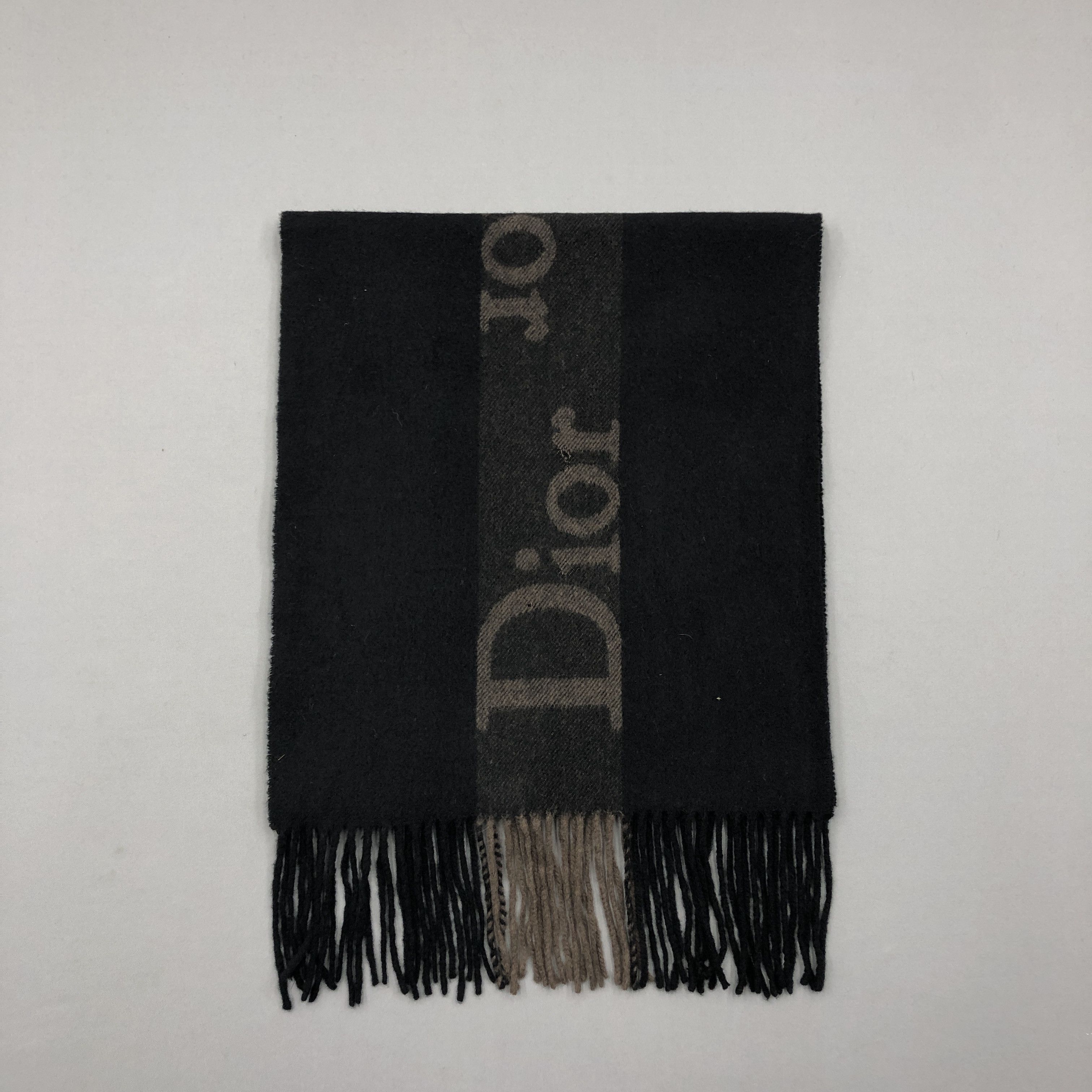 Christian Dior Monsieur Vintage Christian Dior Scarf Muffler Wool Cashmere Scarves Size ONE SIZE - 3 Thumbnail