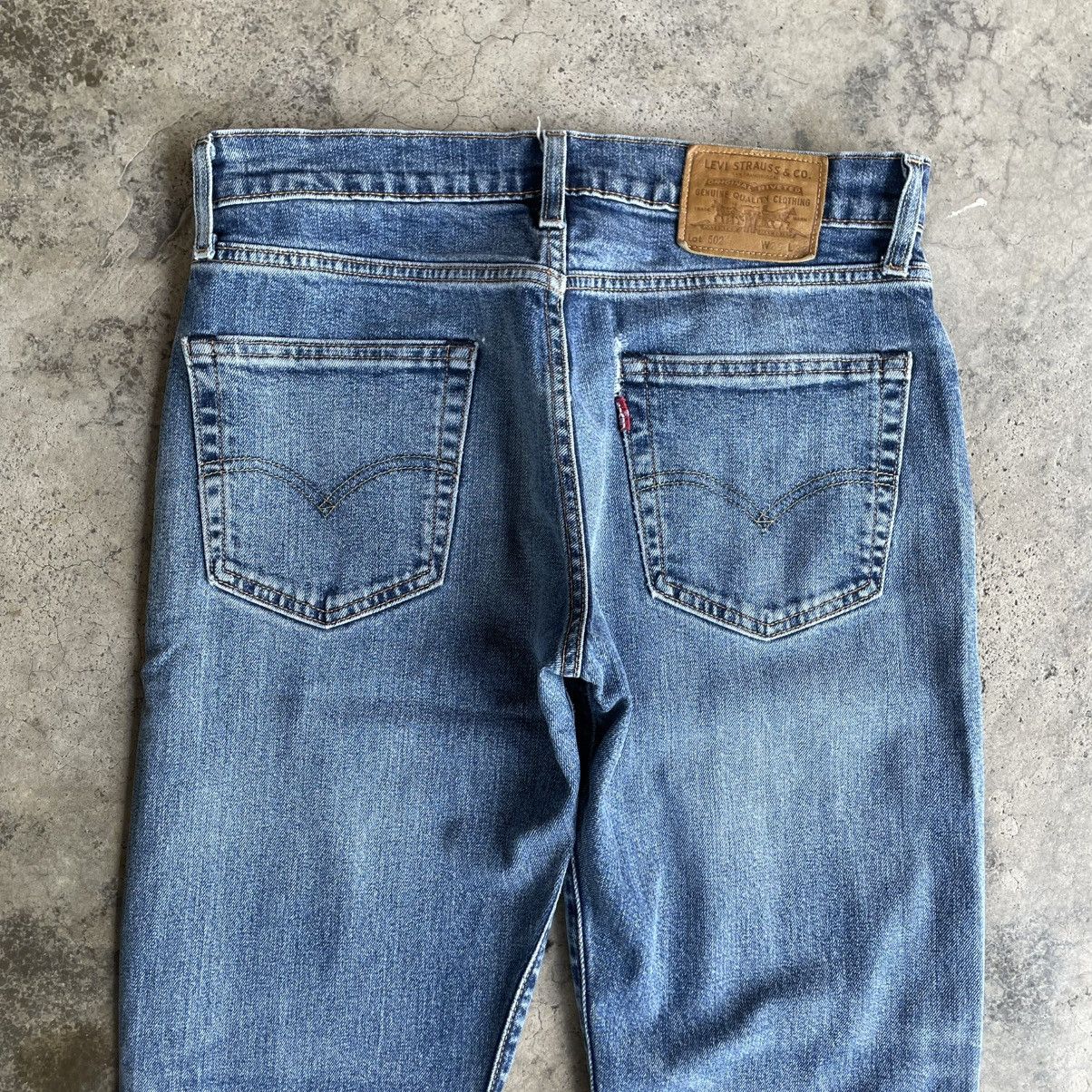 Levi's Vintage Clothing 🔥Vintage Levis 502 Big E Stoned Washed Ripped Distress Jeans Size US 31 - 5 Thumbnail