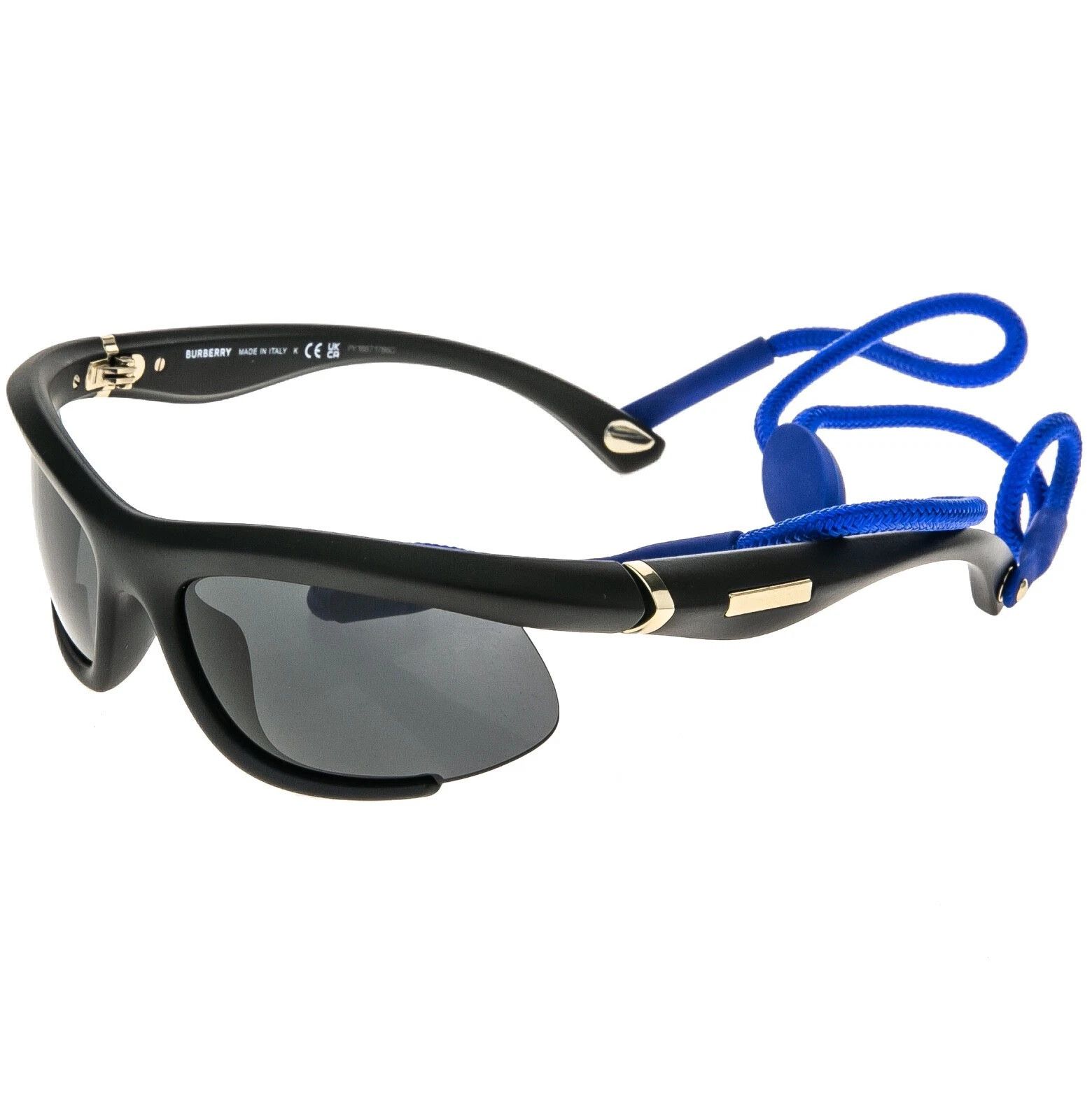 Burberry BURBERRY BE4462 4462 Black Sport Wrap Equestrian Sunglasses Size ONE SIZE - 3 Thumbnail