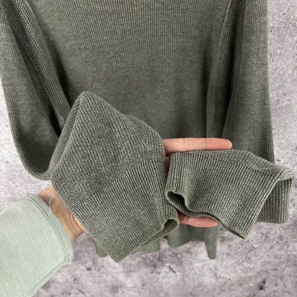 Allsaints Allsaints Crew Neck Sweater Long Sleeve Khaki Grey Size L Size US L / EU 52-54 / 3 - 7 Thumbnail