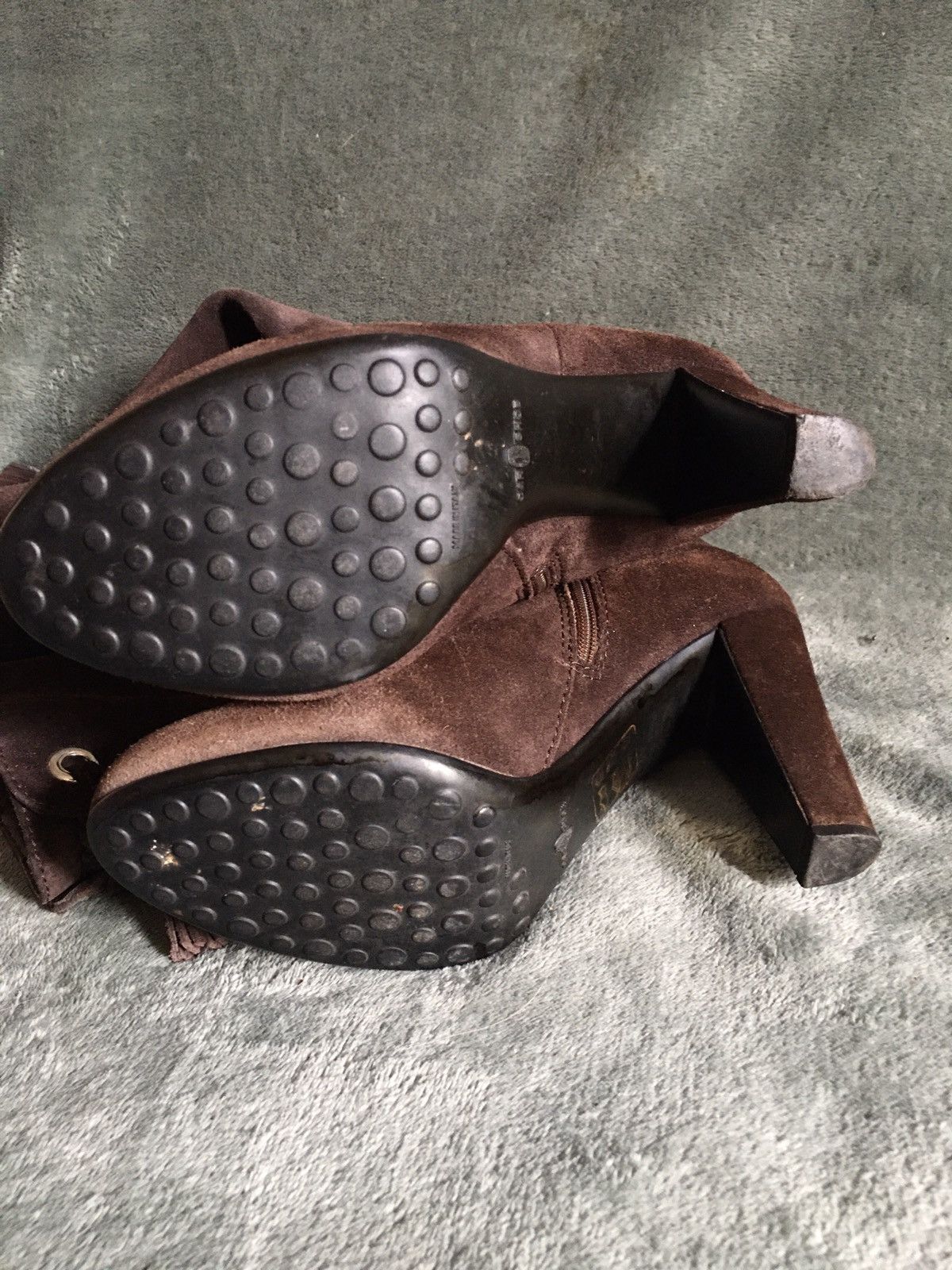Car Shoe Original Car Shoe by Prada Brown Suede Boots Heels EU 36.5 Size US 6.5 / IT 36.5 - 11 Thumbnail