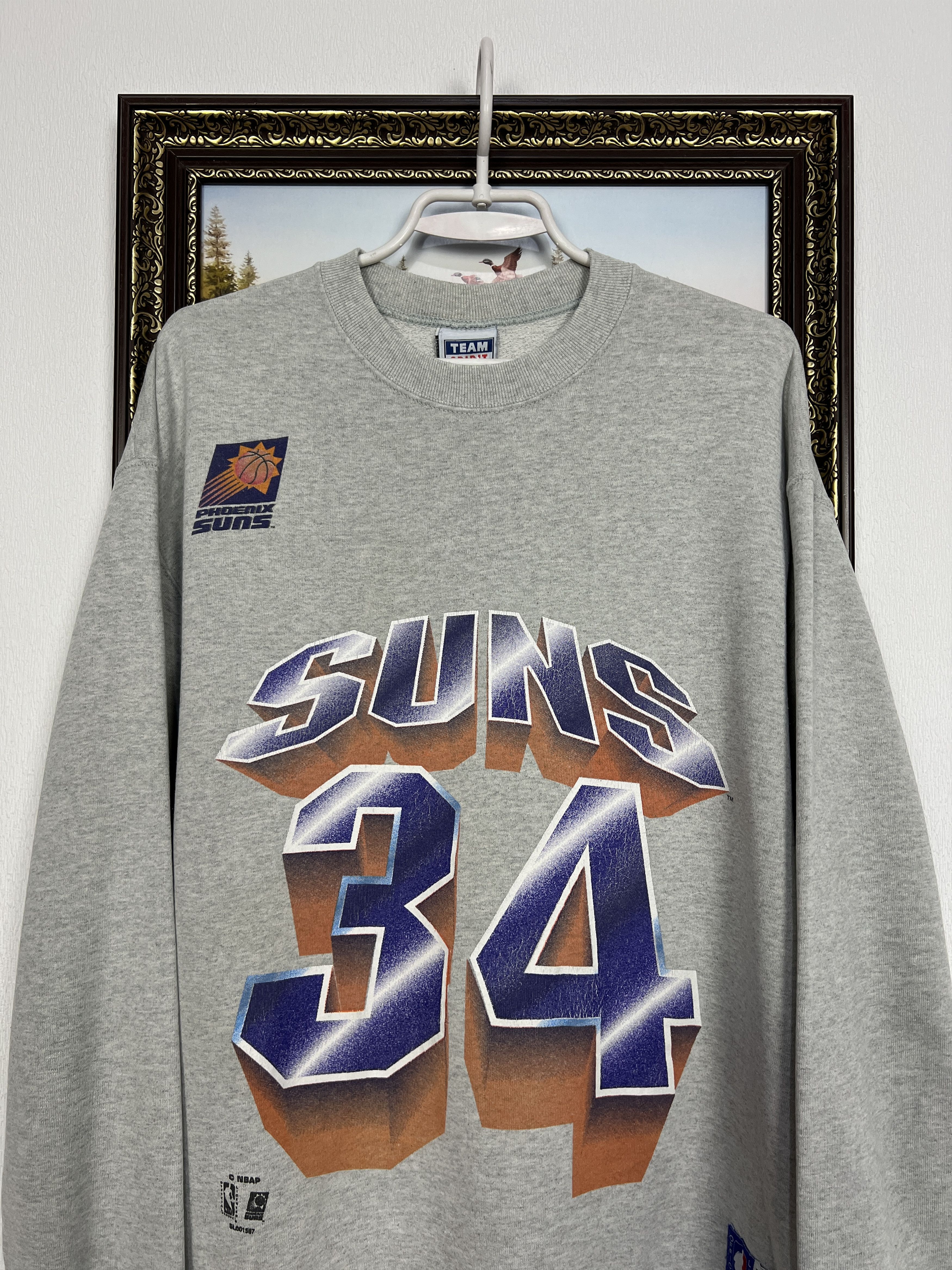 Vintage Phoenix Suns Barkley Sweatshirt NBA Crewneck Over Print Size US L / EU 52-54 / 3 - 2 Thumbnail