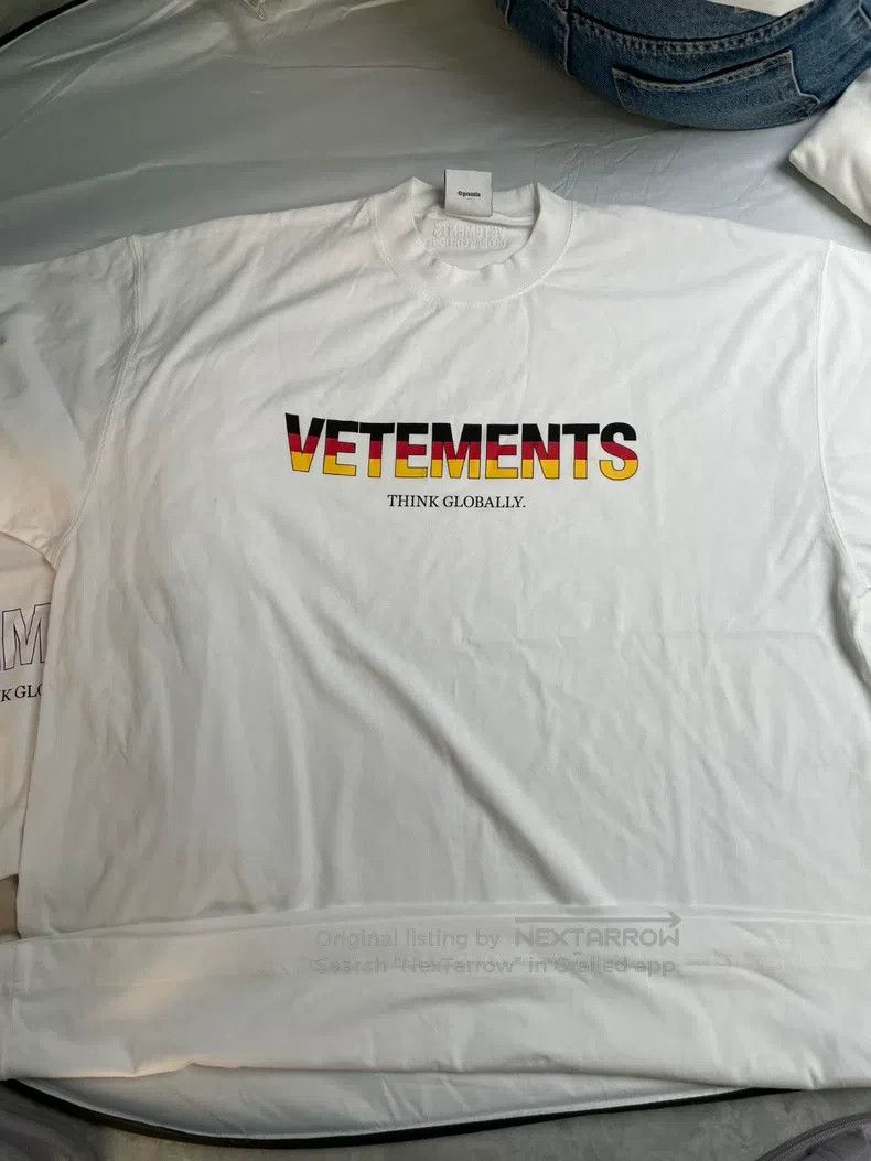 Vetements Vetements Letter Print Short Sleeve White T-Shirt Size US XS / EU 42 / 0 - 1 Thumbnail