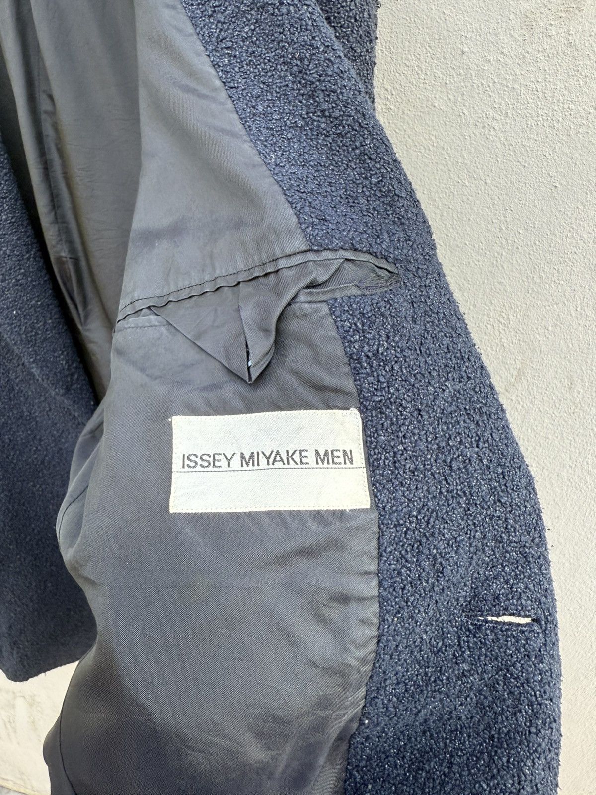 Issey Miyake 💥ARCHIVED💥 ISSEY MIYAKE MEN TOWEL WOVEN RARE PATTERN BLAZER Size 48L - 5 Thumbnail