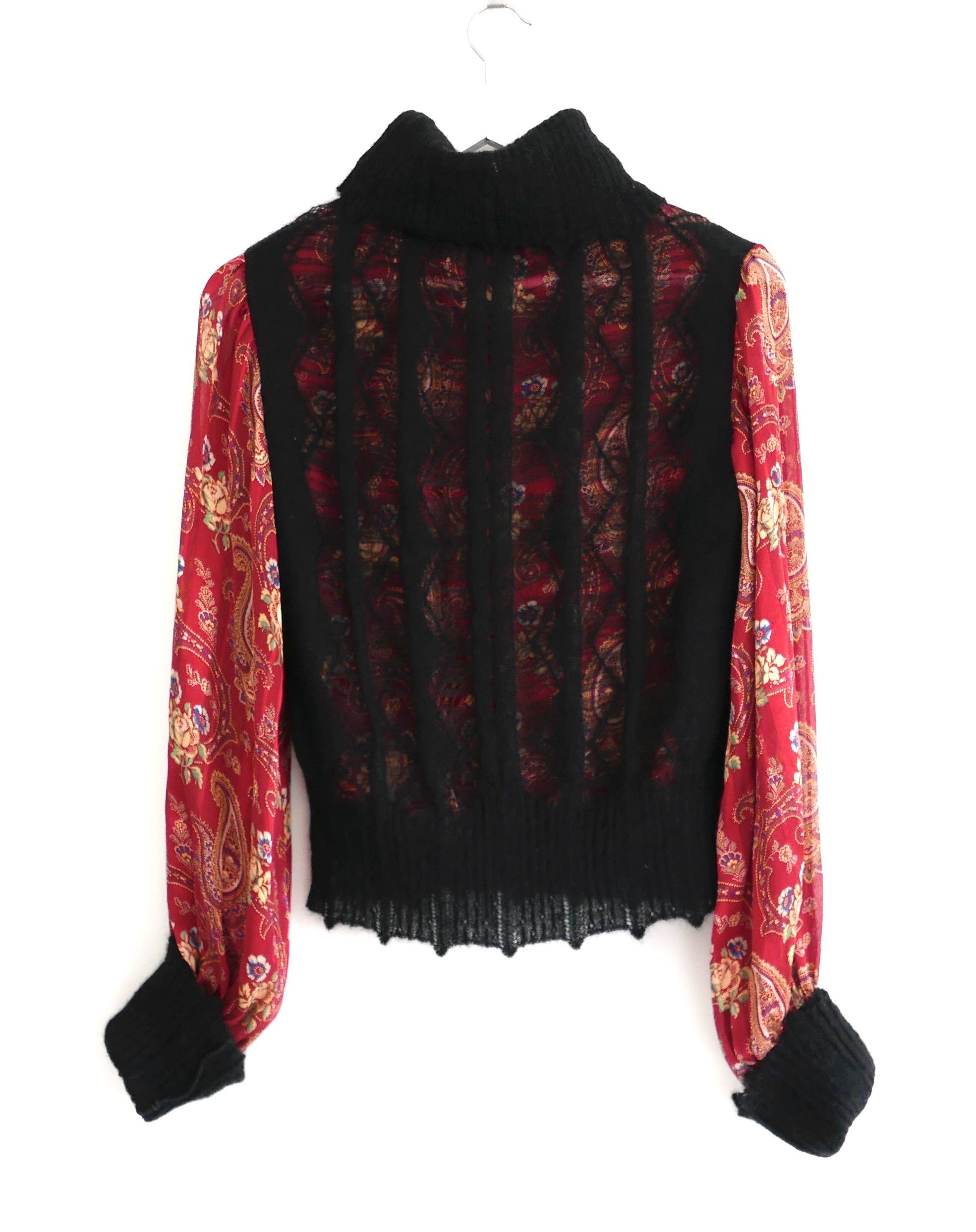 Dior Christian Dior John Galliano Fall 2002 Silk/Knit Blouse Top Size M / US 6-8 / IT 42-44 - 8 Thumbnail