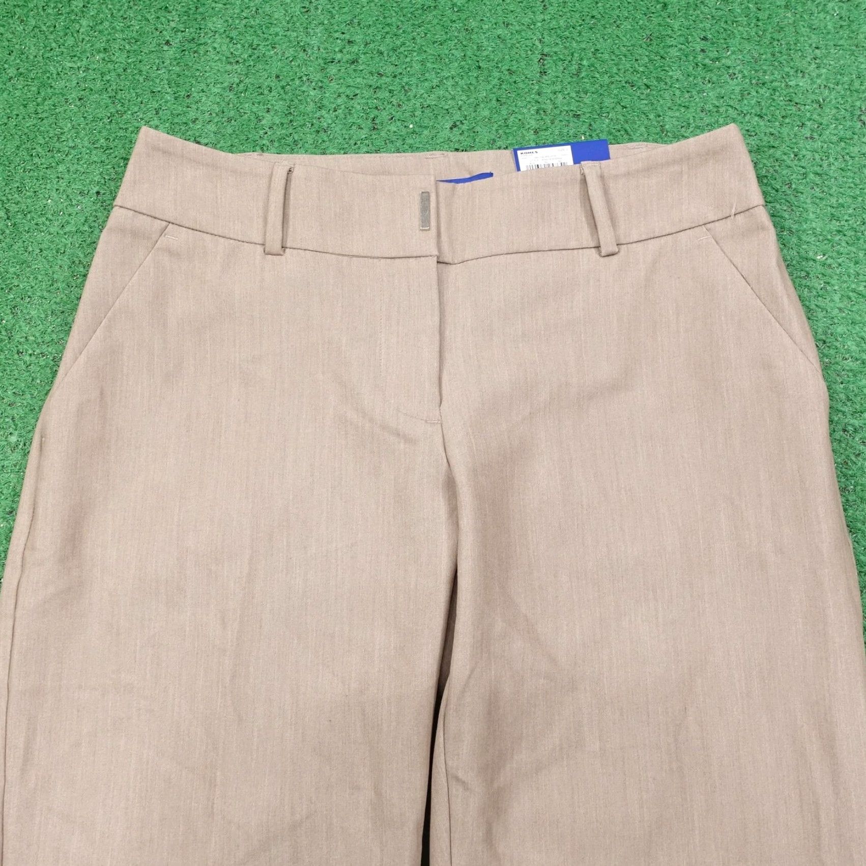 Apt. 9 APT.9 Capri Pants Size 2 Taupe Heather Torie Mid Rise Stretch Business Office Womens Size 26" / US 2 / IT 38 - 2 Thumbnail