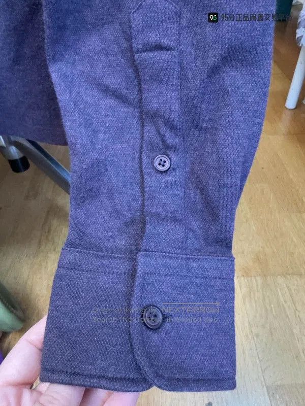 Ermenegildo Zegna Zegna Purple Long-Sleeve Polo Shirt. Size US S / EU 44-46 / 1 - 2 Thumbnail