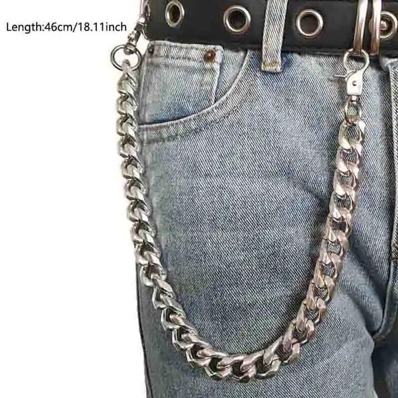Jewelry Street Key Chain Rock Punk Trousers Hipster Keychains Chain Size ONE SIZE - 5 Thumbnail