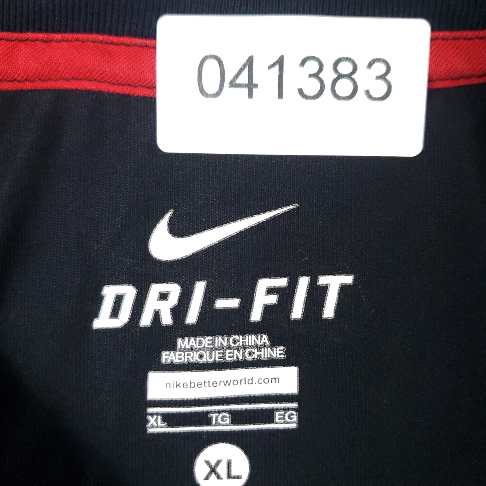 Nike Nike T Shirt Mens XL Black Swoosh Logo Casual Short Sleeve Adult Size US XL / EU 56 / 4 - 8 Thumbnail