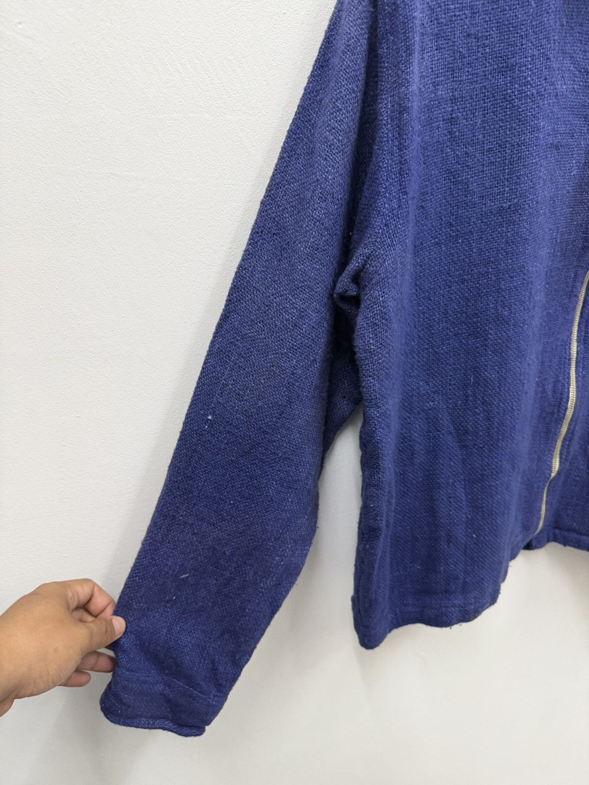 Japanese Brand Shades Prevalence Blue Hand Woven Zip Up Jacket Size US M / EU 48-50 / 2 - 7 Thumbnail