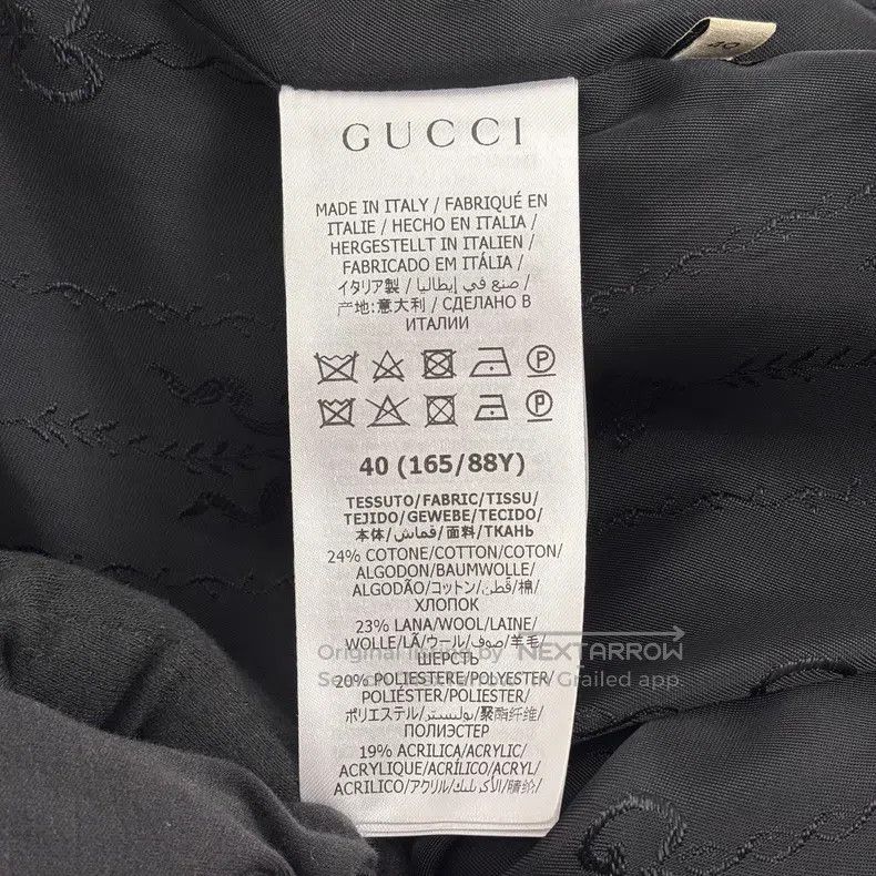 Gucci Gucci Colour-blocked plaid cotton lapel long-sleeved singl Size S / US 4 / IT 40 - 8 Thumbnail