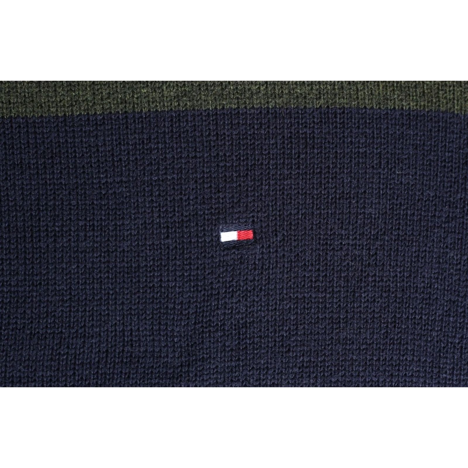 Tommy Hilfiger TOMMY HILFIGER Sweater Jumper Men Size M Crew Neck Striped Knit Cotton VR0749 Size US M / EU 48-50 / 2 - 4 Thumbnail