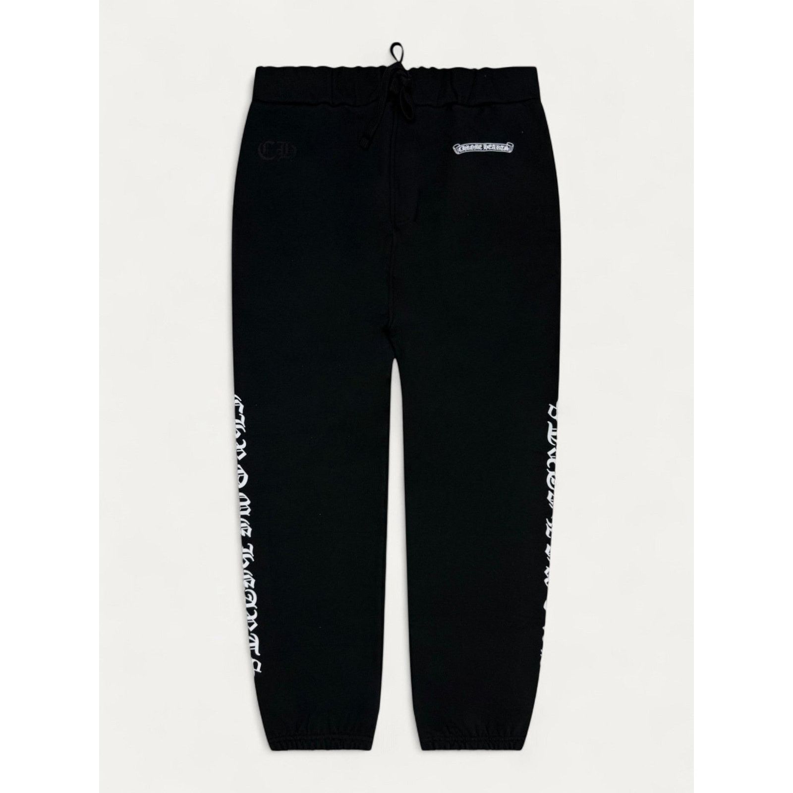 Chrome Hearts Chrome Hearts Black Scroll Logo Sweatpants Size US 34 / EU 50 - 1 Thumbnail