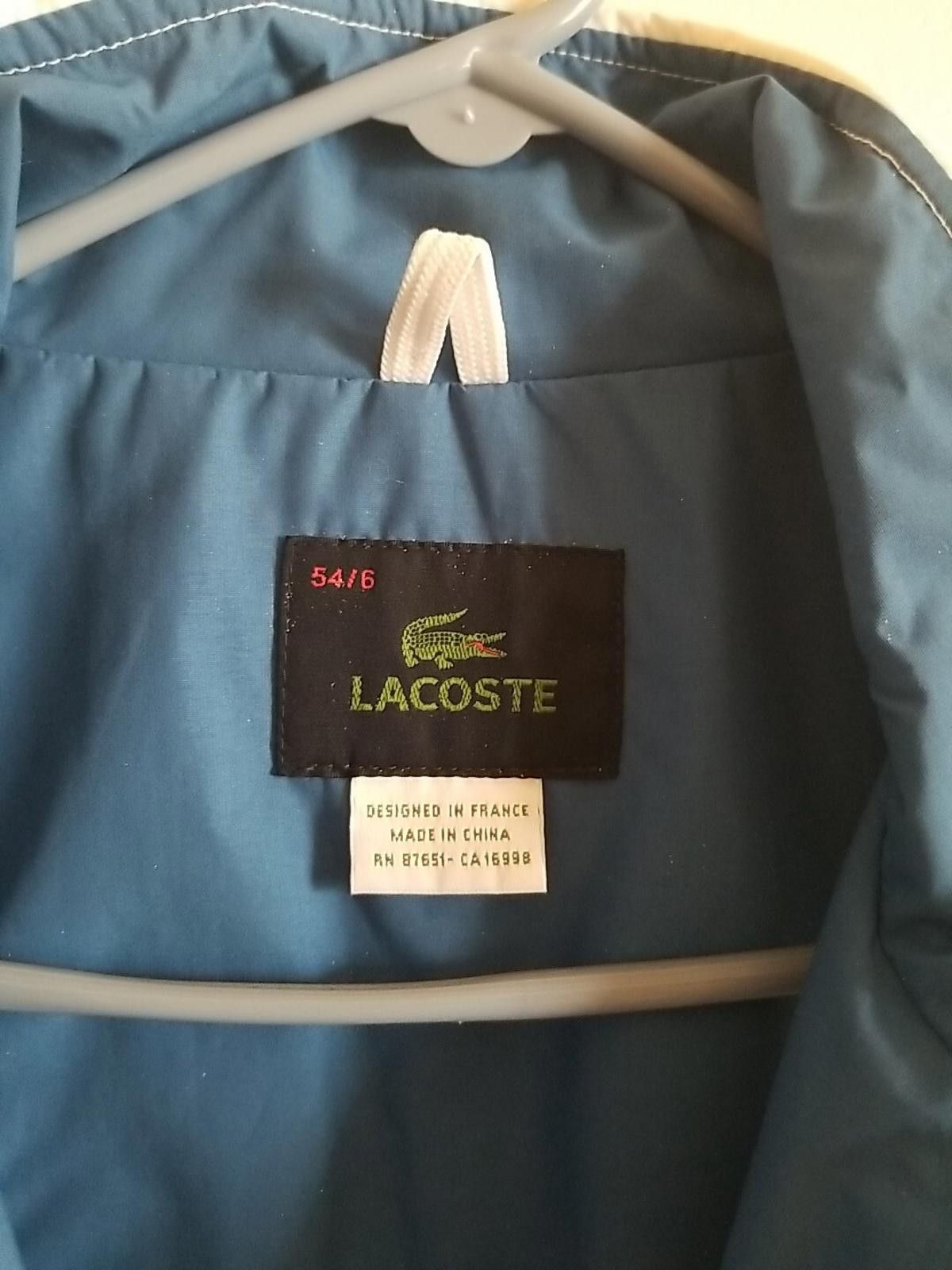 Lacoste Lacoste Men's Lightweight Two-Tone Rain Jacket - Size 54/6 Size US XL / EU 56 / 4 - 3 Thumbnail
