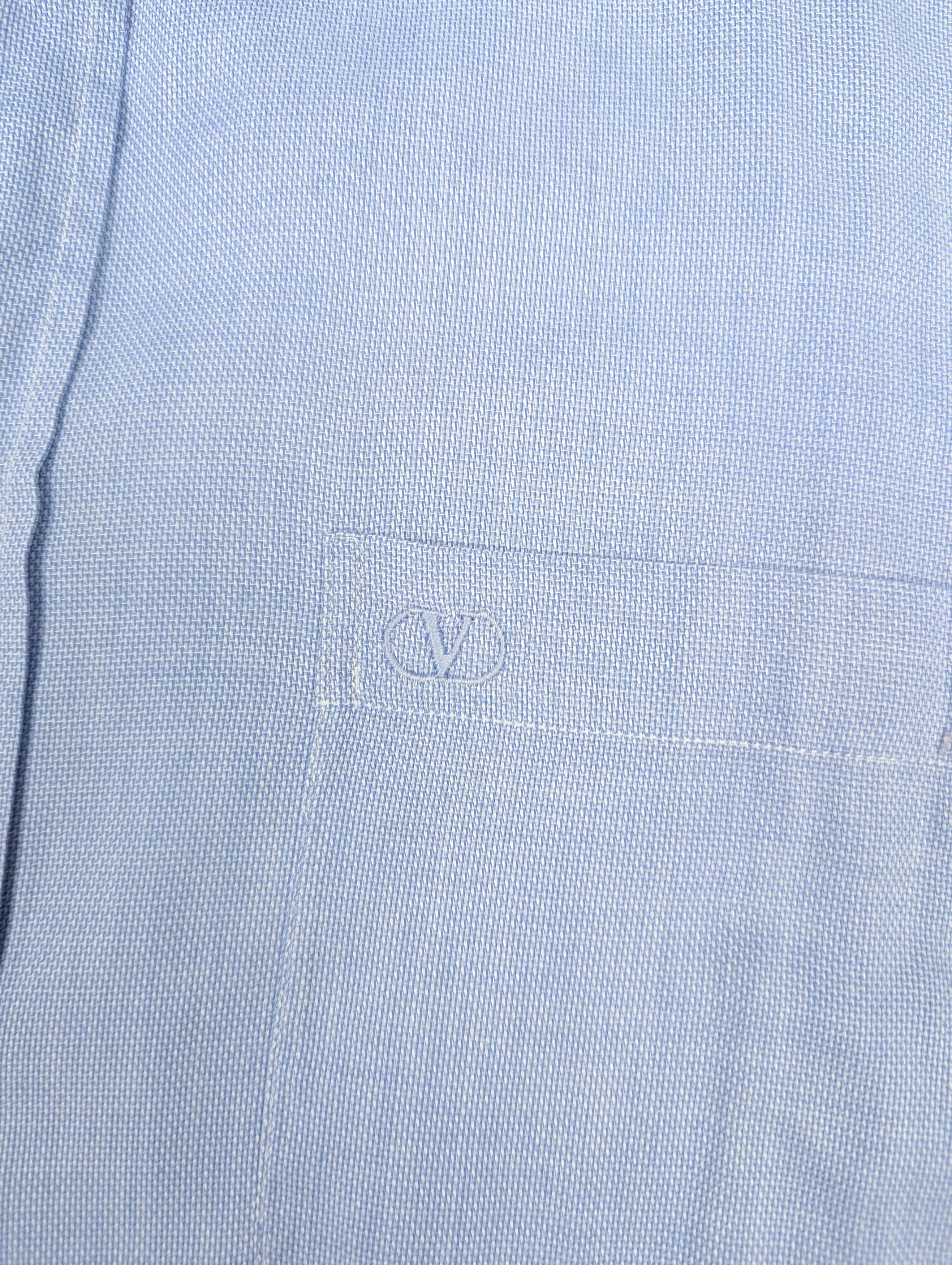 Valentino Valentino blue shirt 38/15 Size US M / EU 48-50 / 2 - 3 Thumbnail