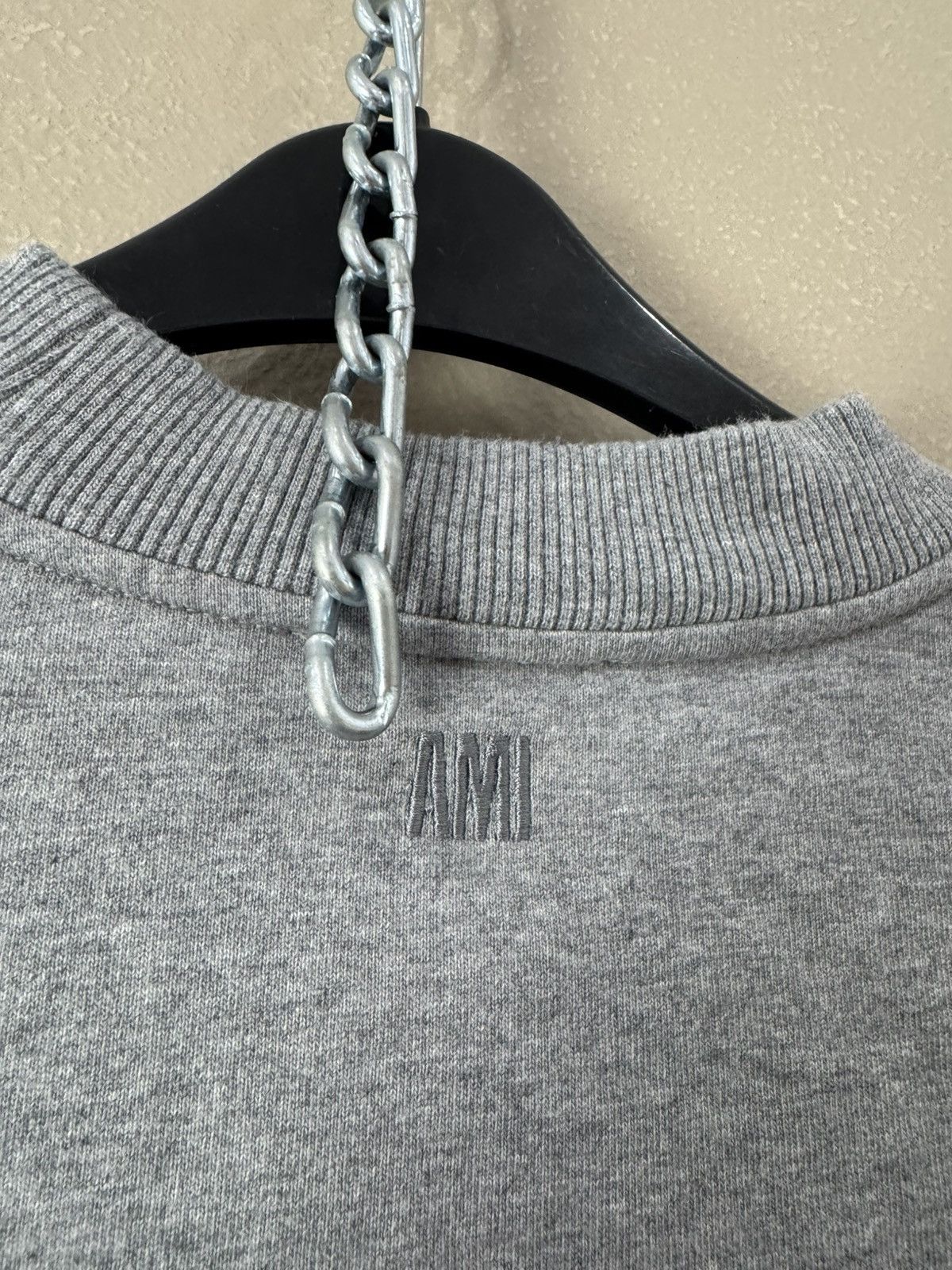 AMI Ami Paris Sweatshirt light crewneck small logo Size US S / EU 44-46 / 1 - 6 Thumbnail