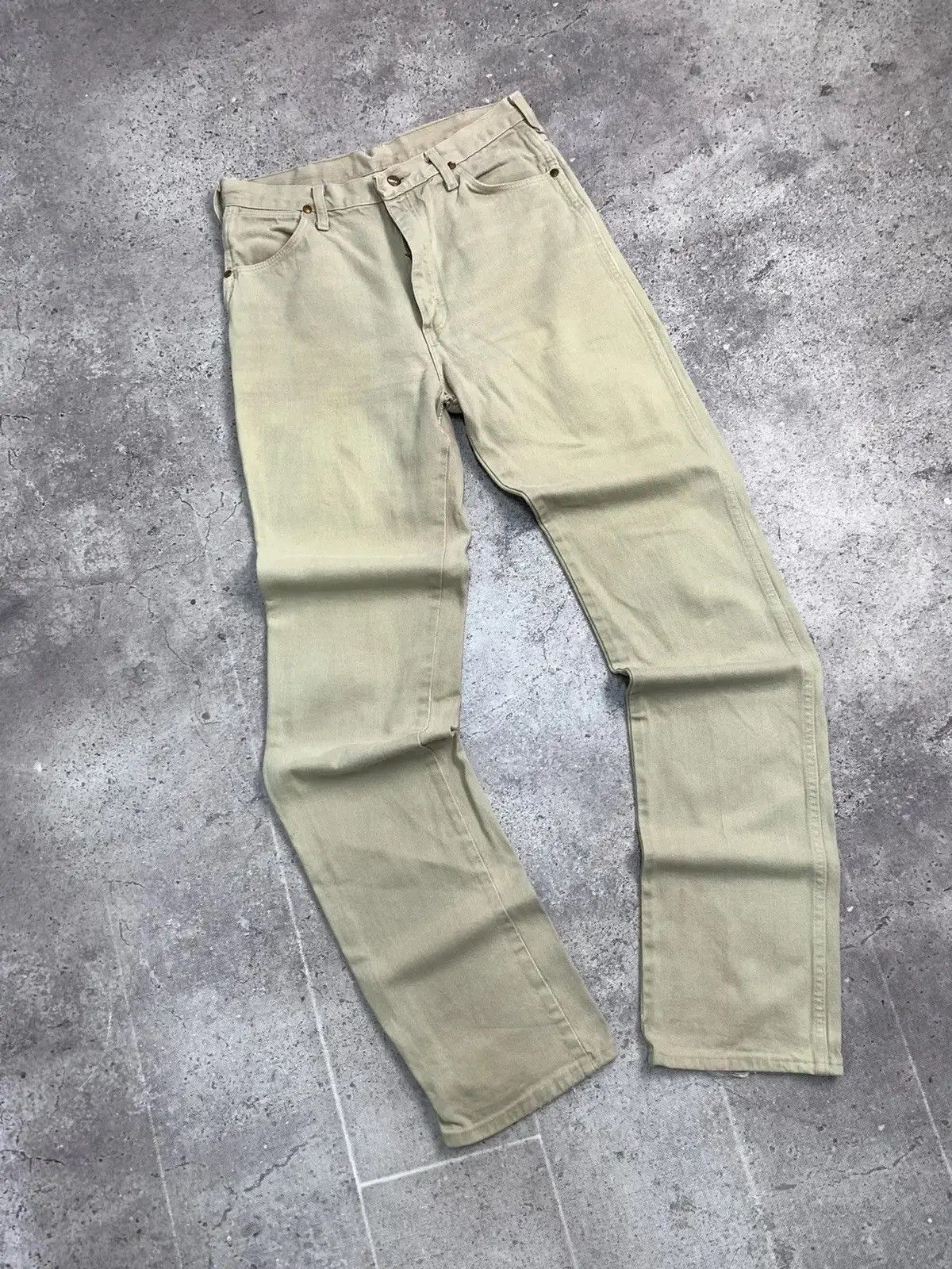 Japanese Brand Rare Wrangler 80s pants Japanese style opium faded Size US 34 / EU 50 - 5 Thumbnail