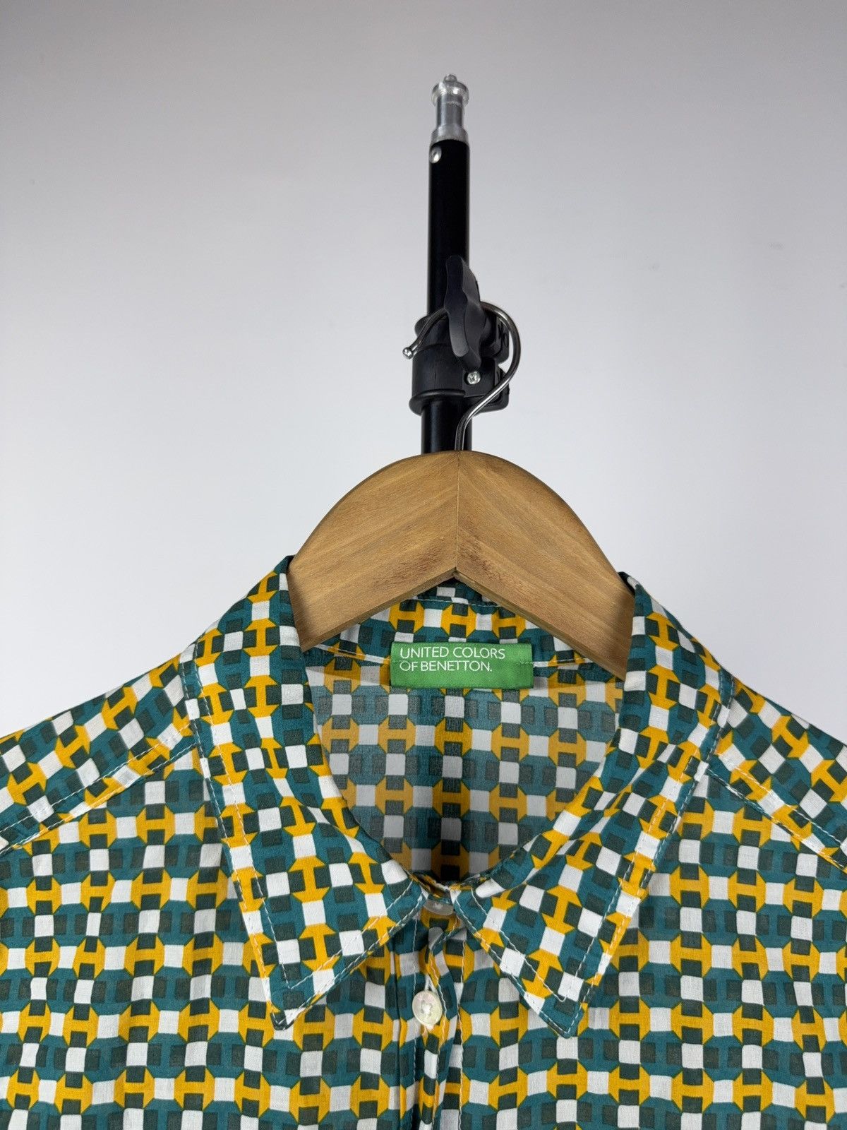 United Colors Of Benetton Vntg Retro United Colors Of Benetton Luxury Mesh Long Shirt Size M / US 6-8 / IT 42-44 - 3 Thumbnail