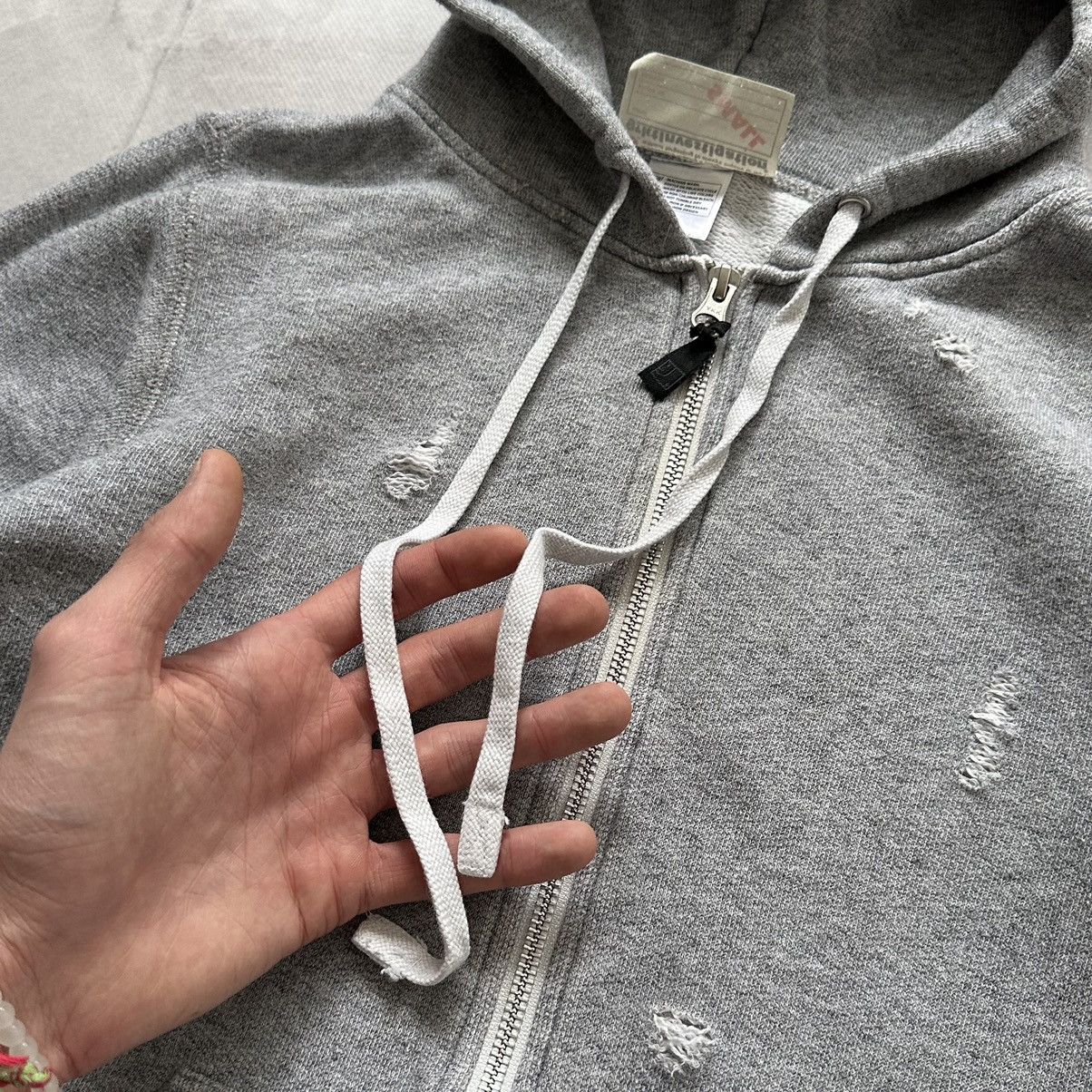Buzz Rickson's Japan Grktinvestigation Issey Miyake Distressed Zip Hoodie Size US S / EU 44-46 / 1 - 11 Thumbnail