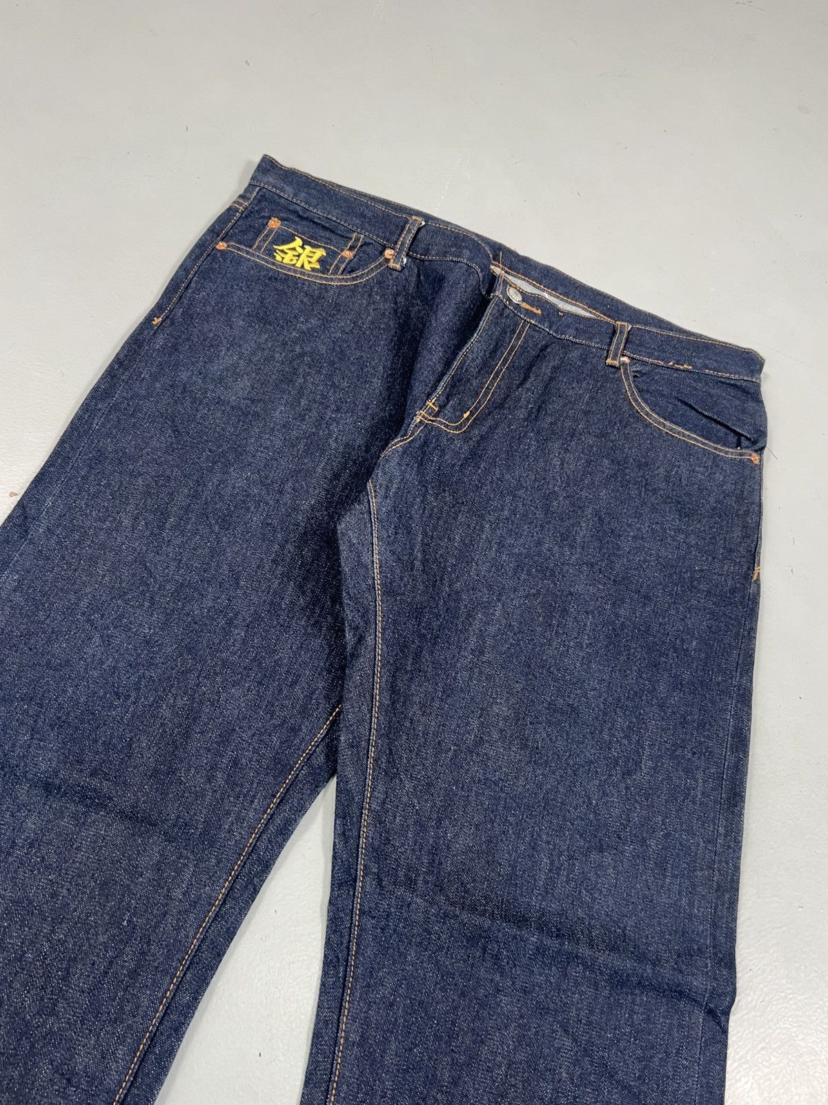 Japanese Brand Vintage Japanese brand salvage fish embroidered denim Size US 40 / EU 56 - 10 Thumbnail