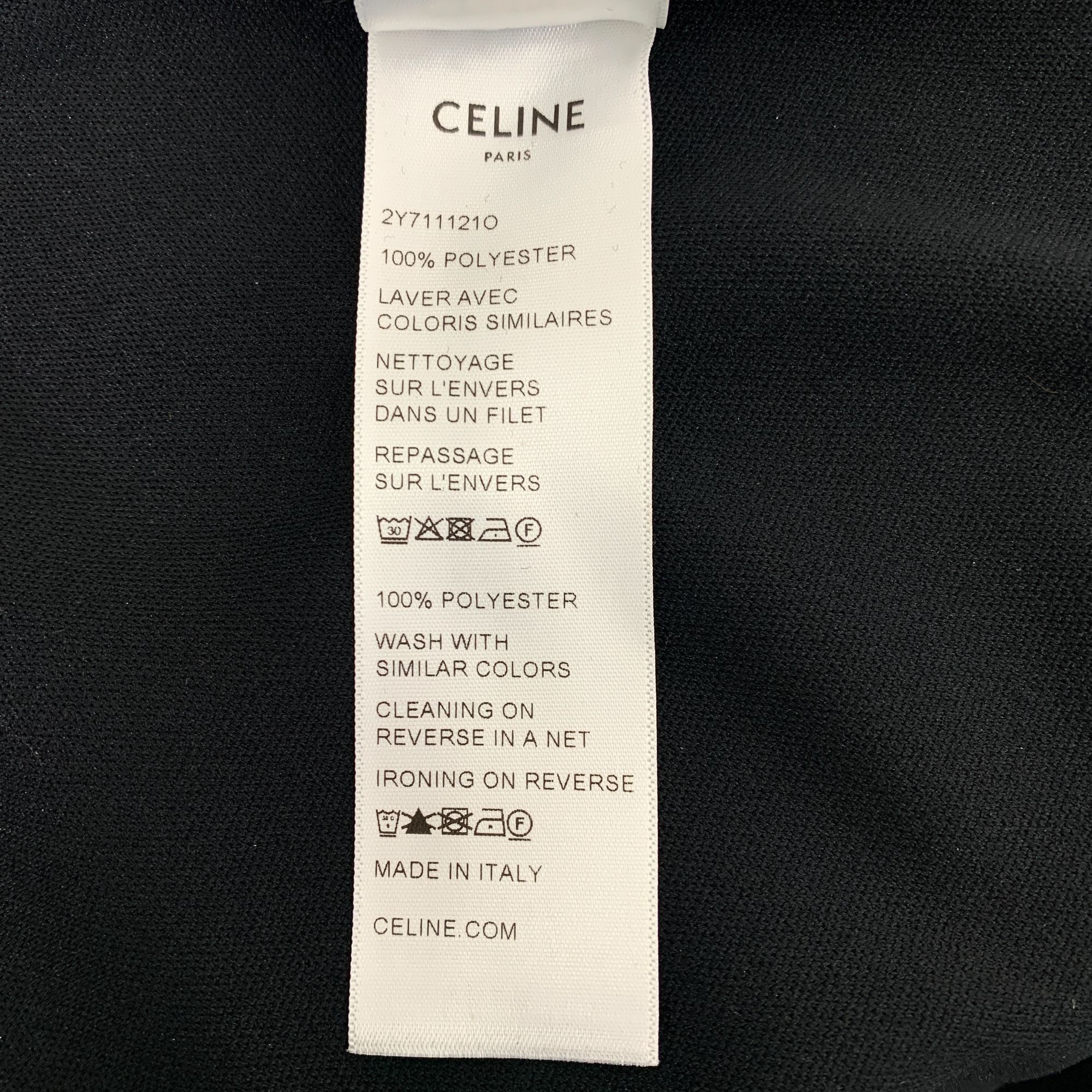 Celine Celine Black Sequin-Embellished Track Jacket With Zipper Poc Size S / US 4 / IT 40 - 6 Thumbnail